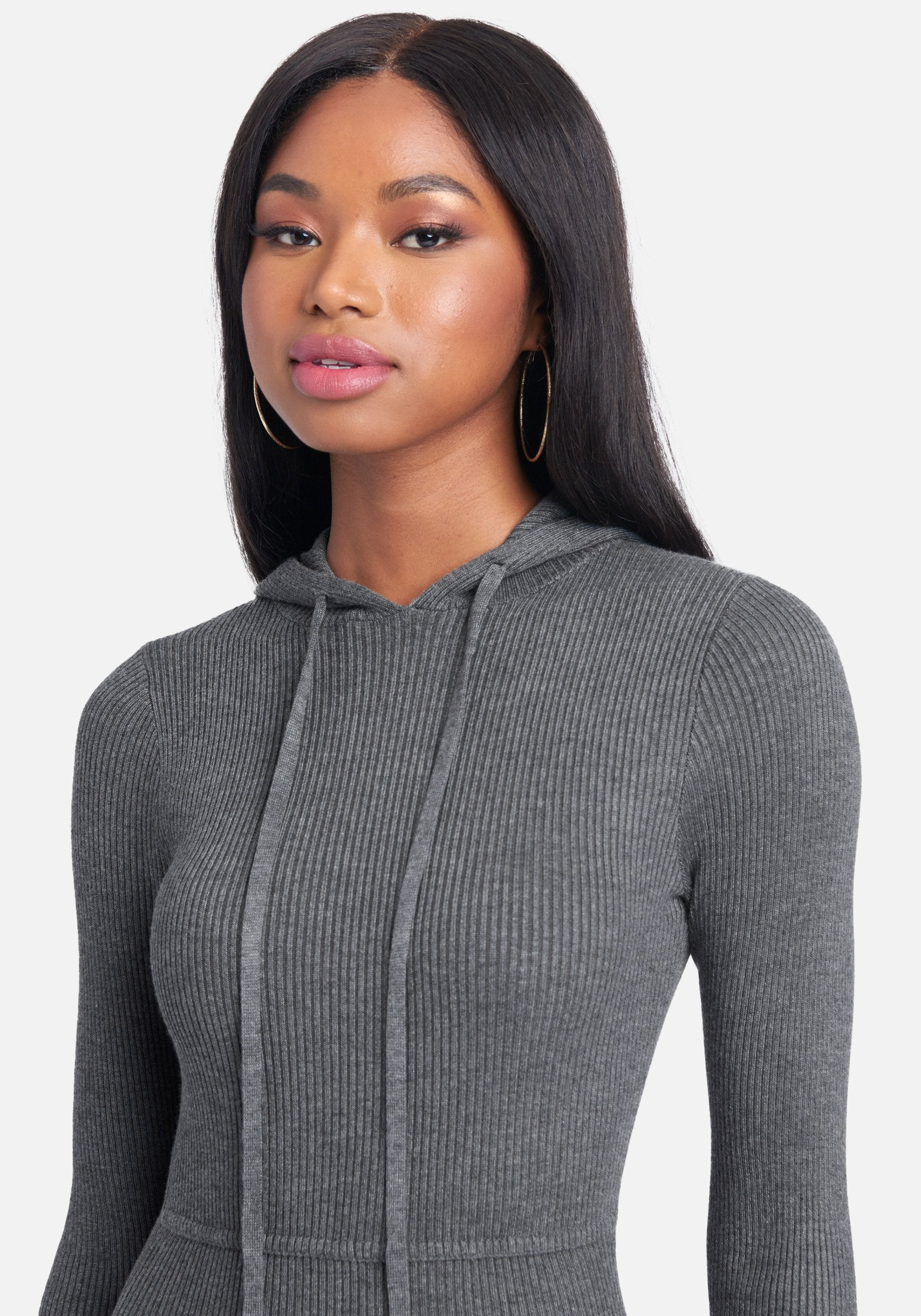 Hoodie Sweater Midi Dress