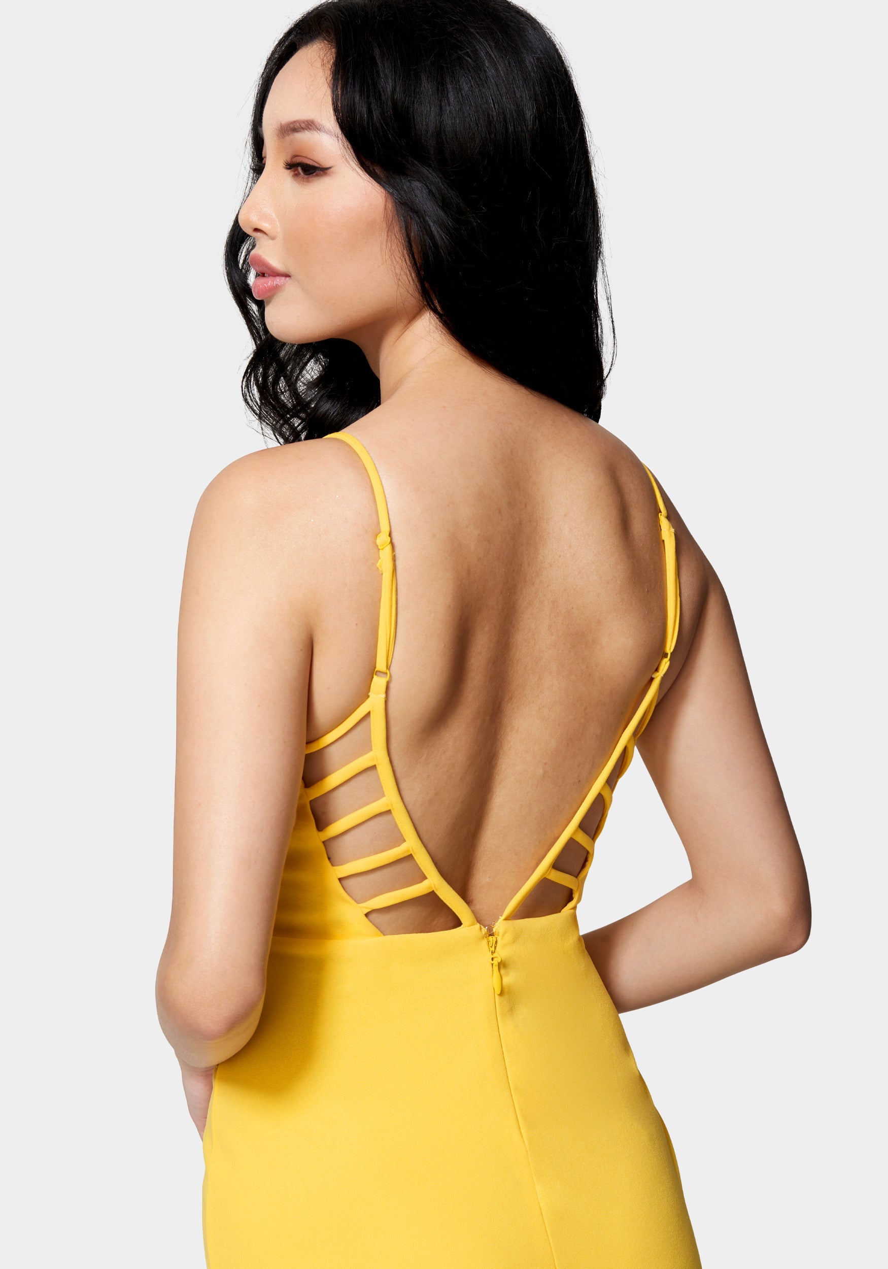 Caged Low Back Mini Dress