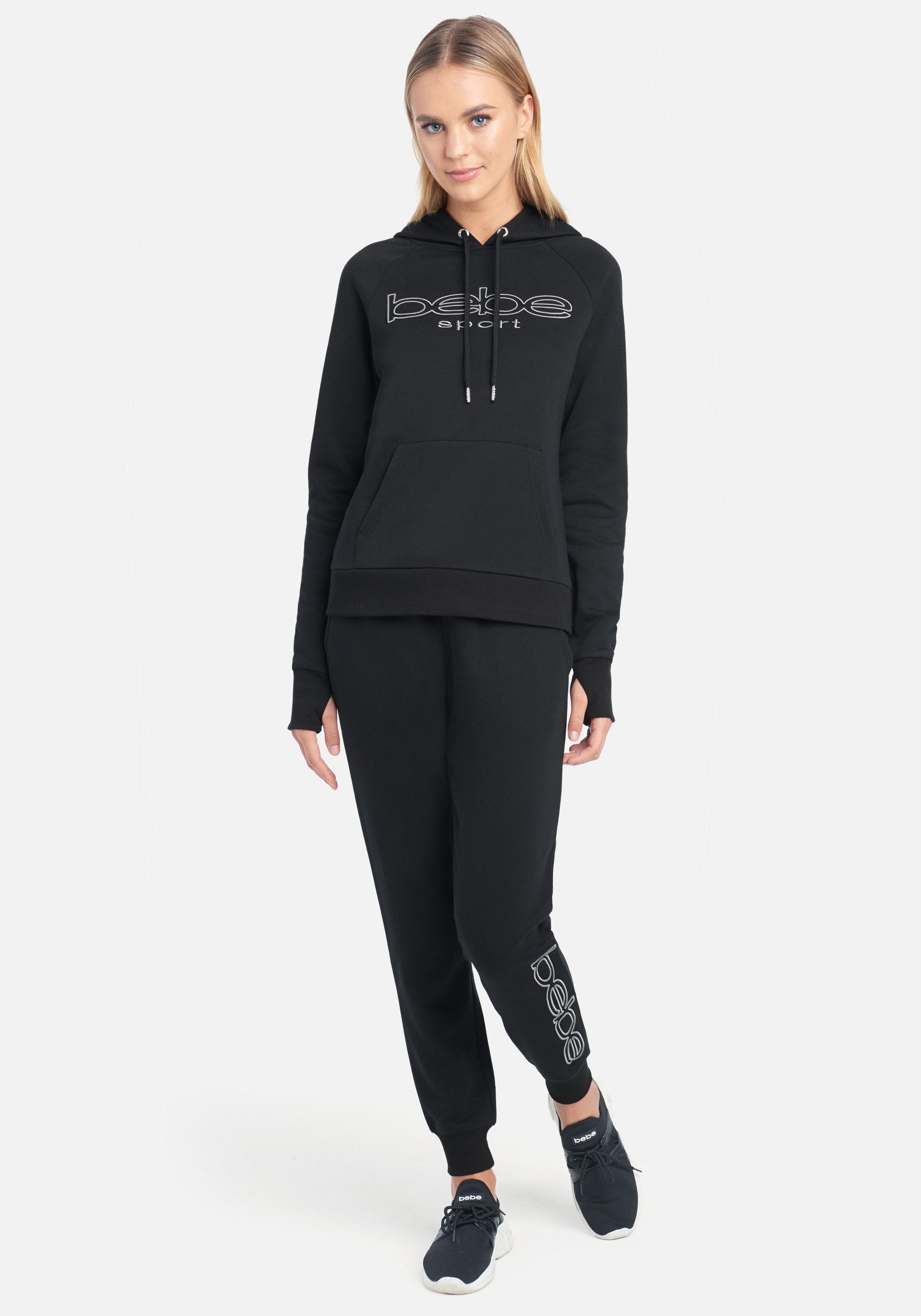 Bebe Sport Embroidered Logo Hoodie