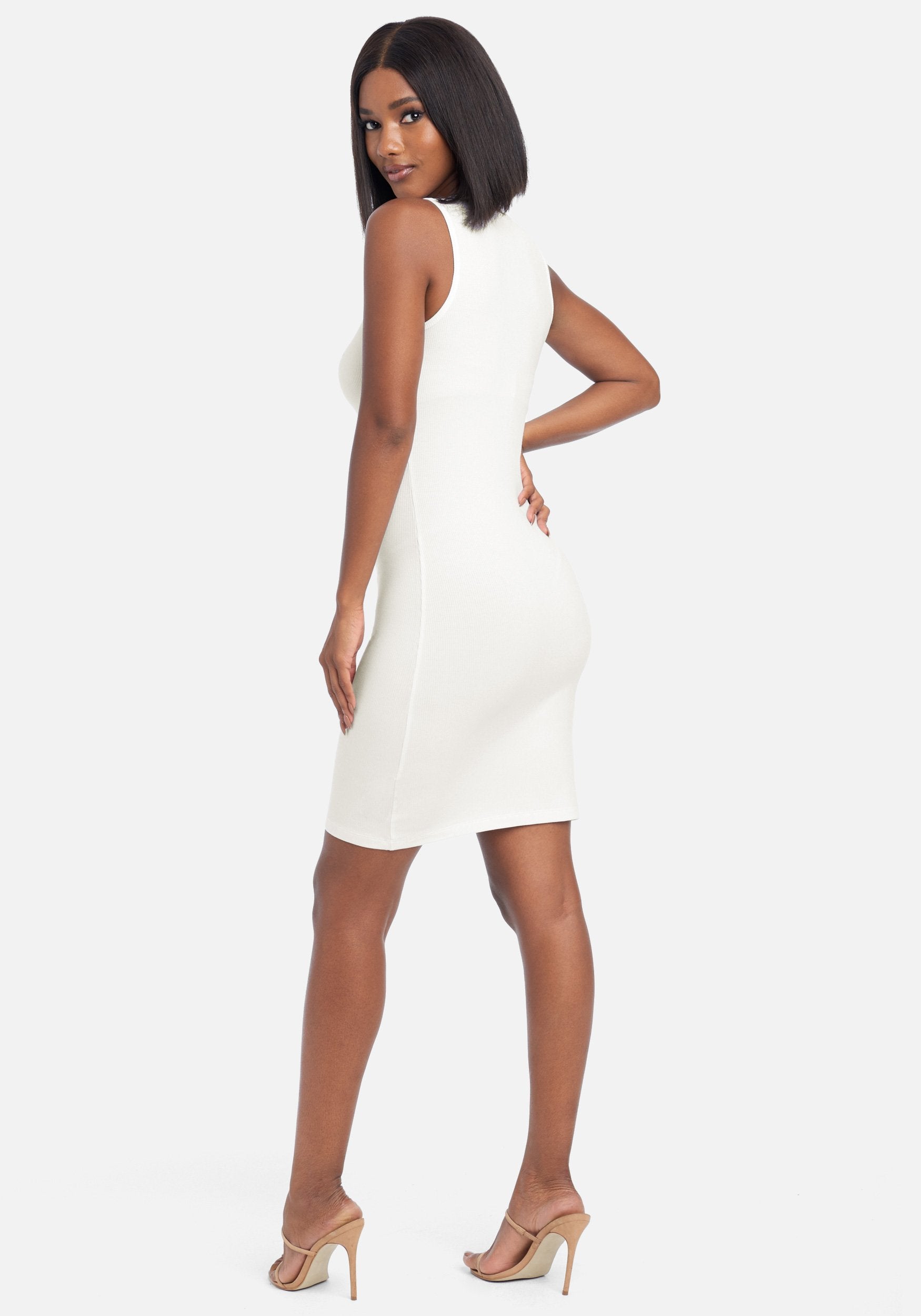 Logo V-Neck Tank Dress