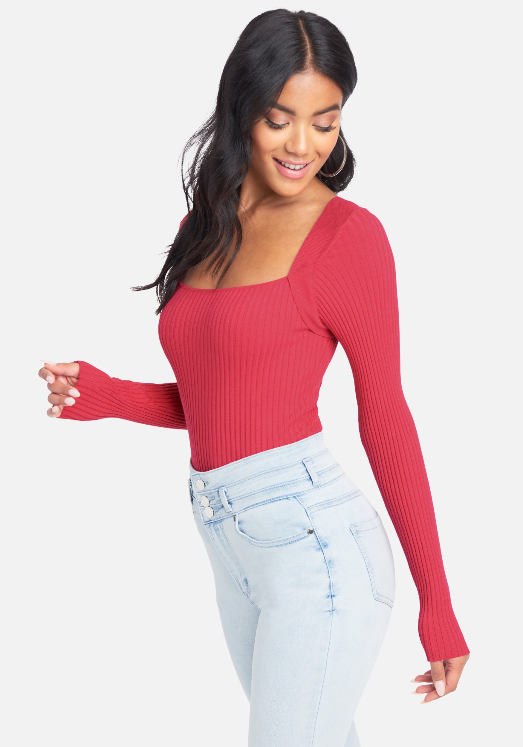 Tie Back Long Sleeve Sweater