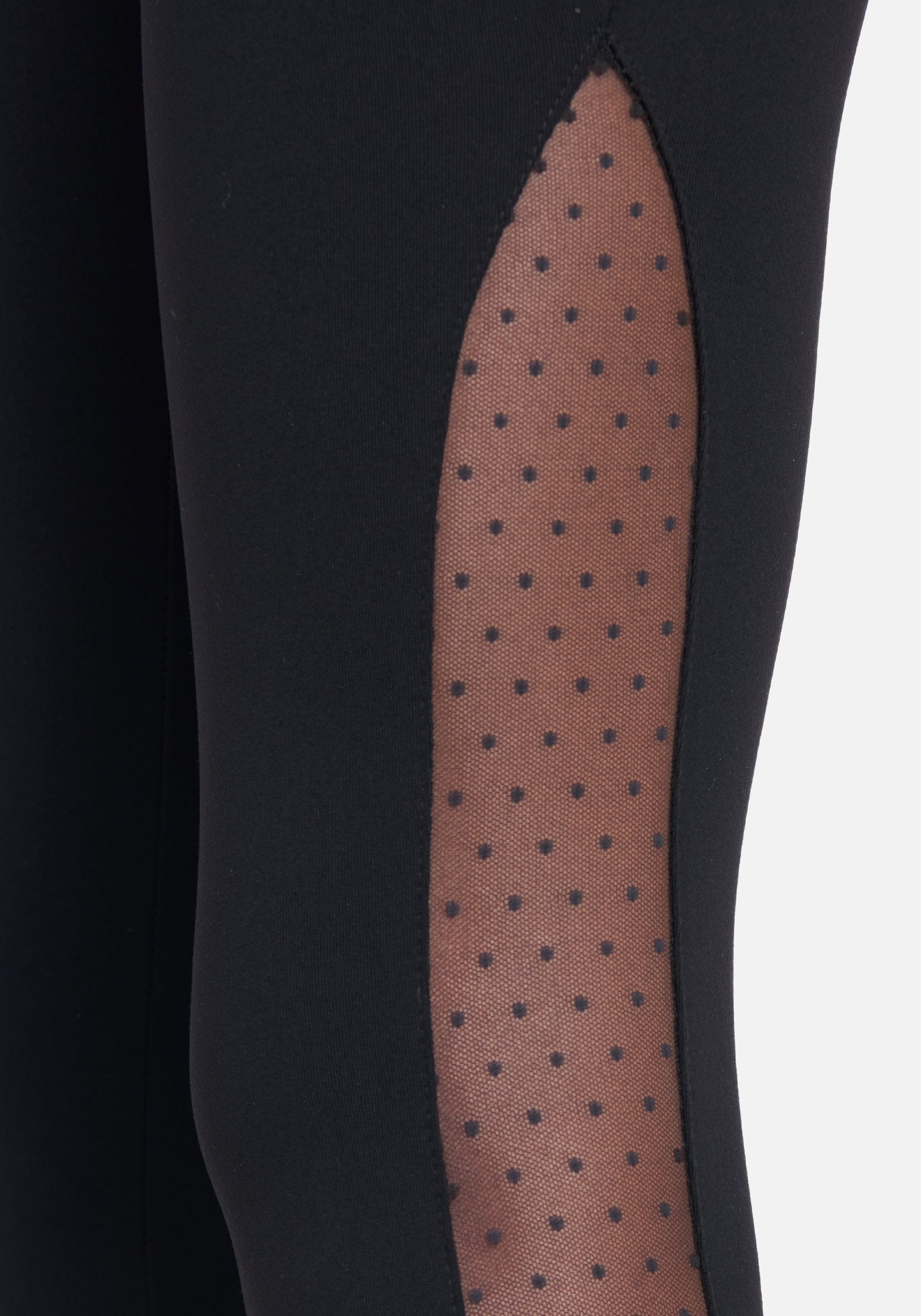 Dotted Swiss Mesh Leggings