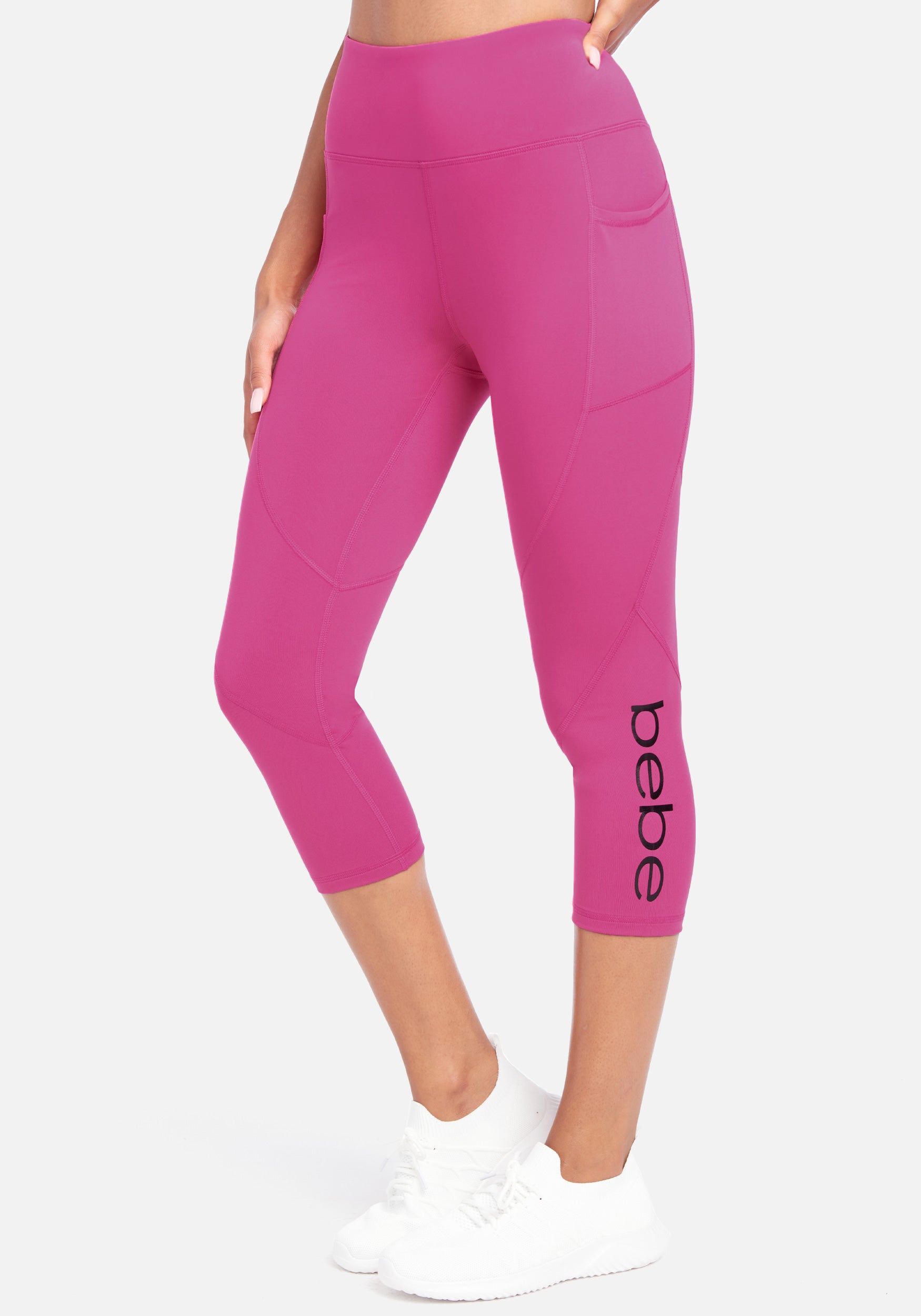 Bebe Solid Pocket Capri