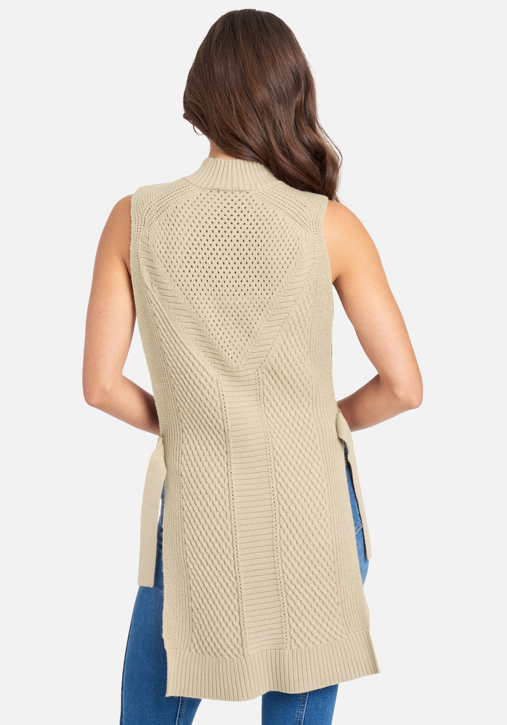 Mock Neck Sweater Vest