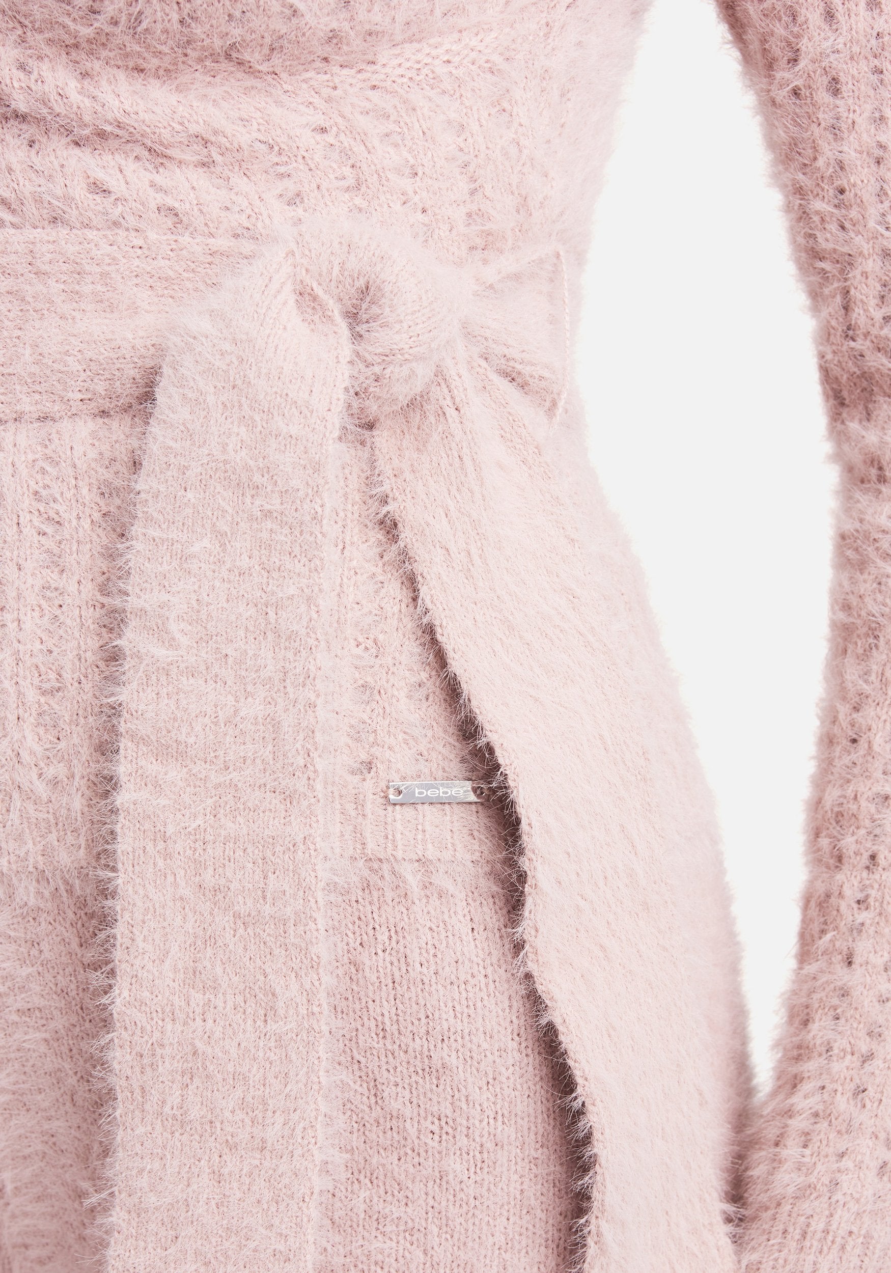 Soft Yarn Open Knit Surplice Sweater Top