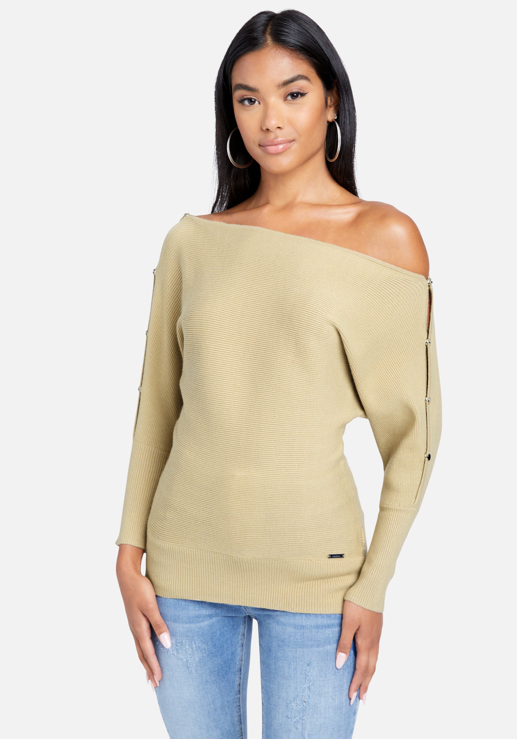 Off The Shoulder Tunic Sweater