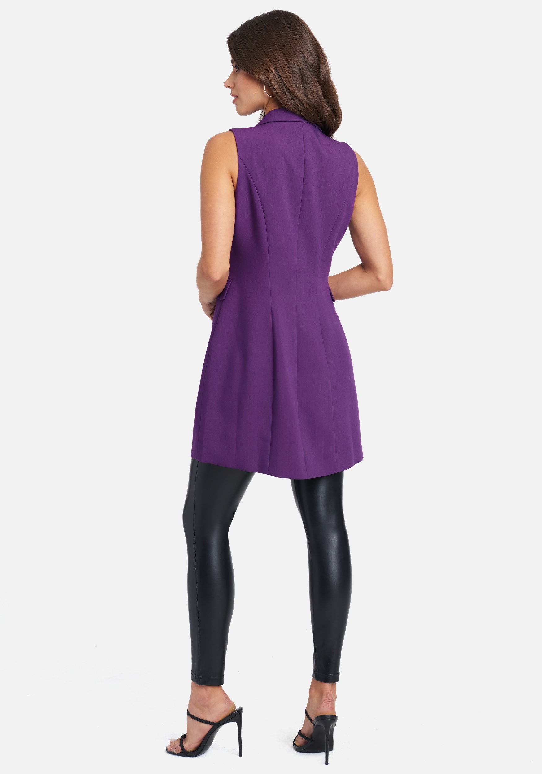 Tuxedo Style Stretch Twill Double Breast Vest