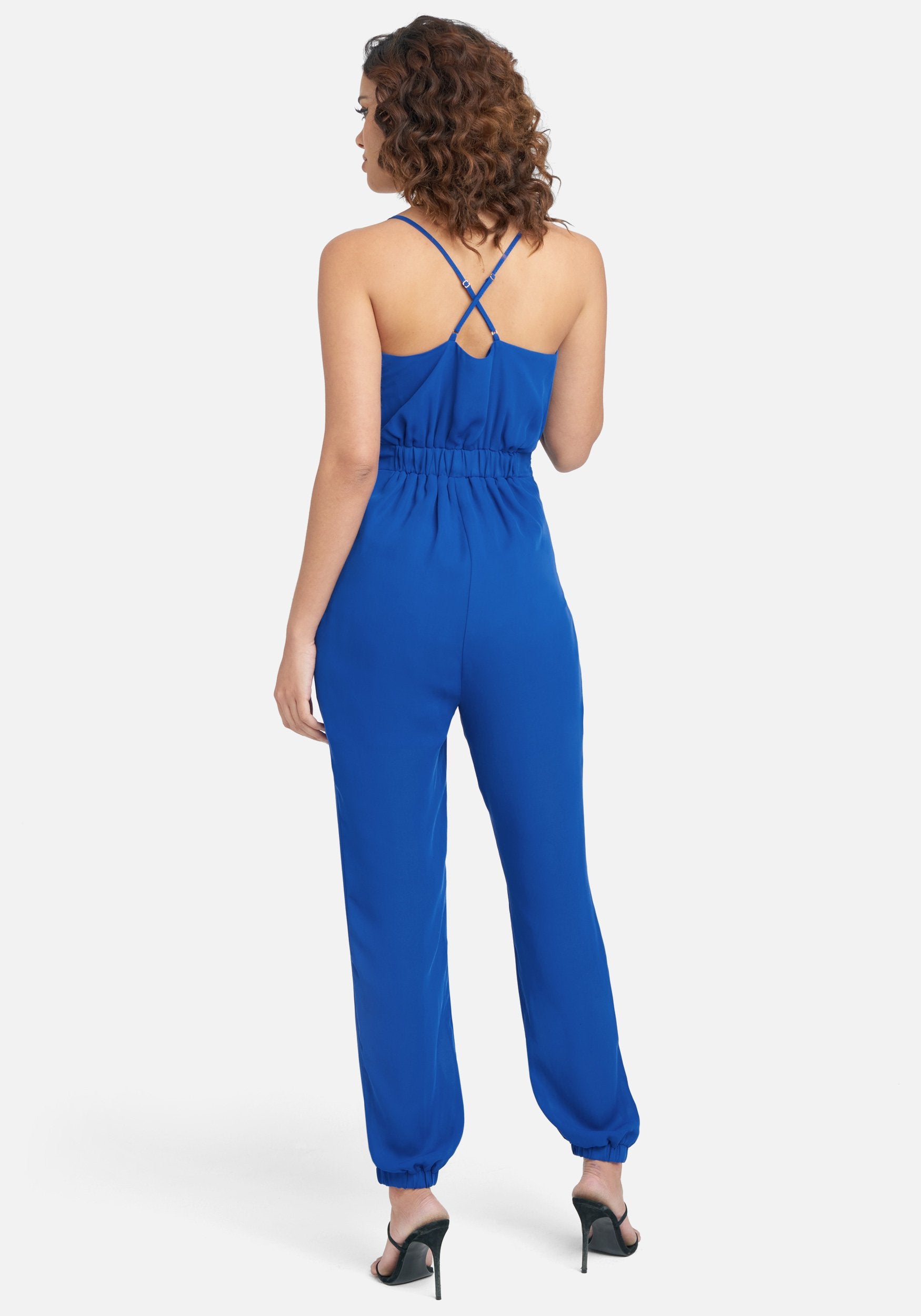 Smocked Cuff Woven Jumpsuit