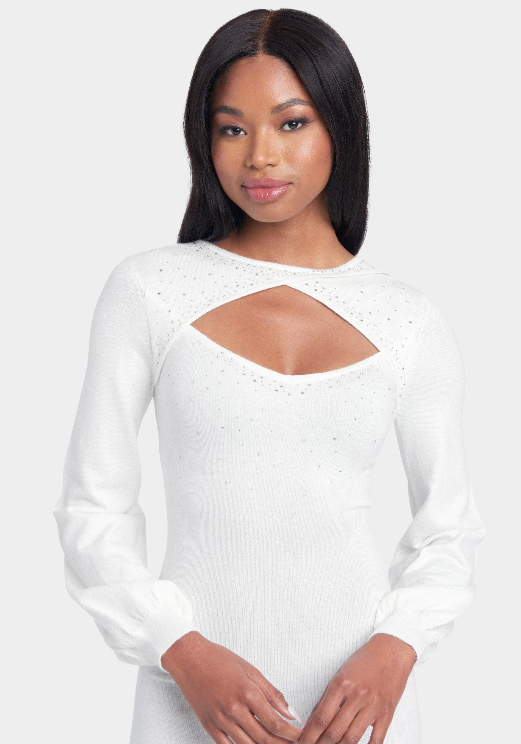 Keyhole Sweater Dress