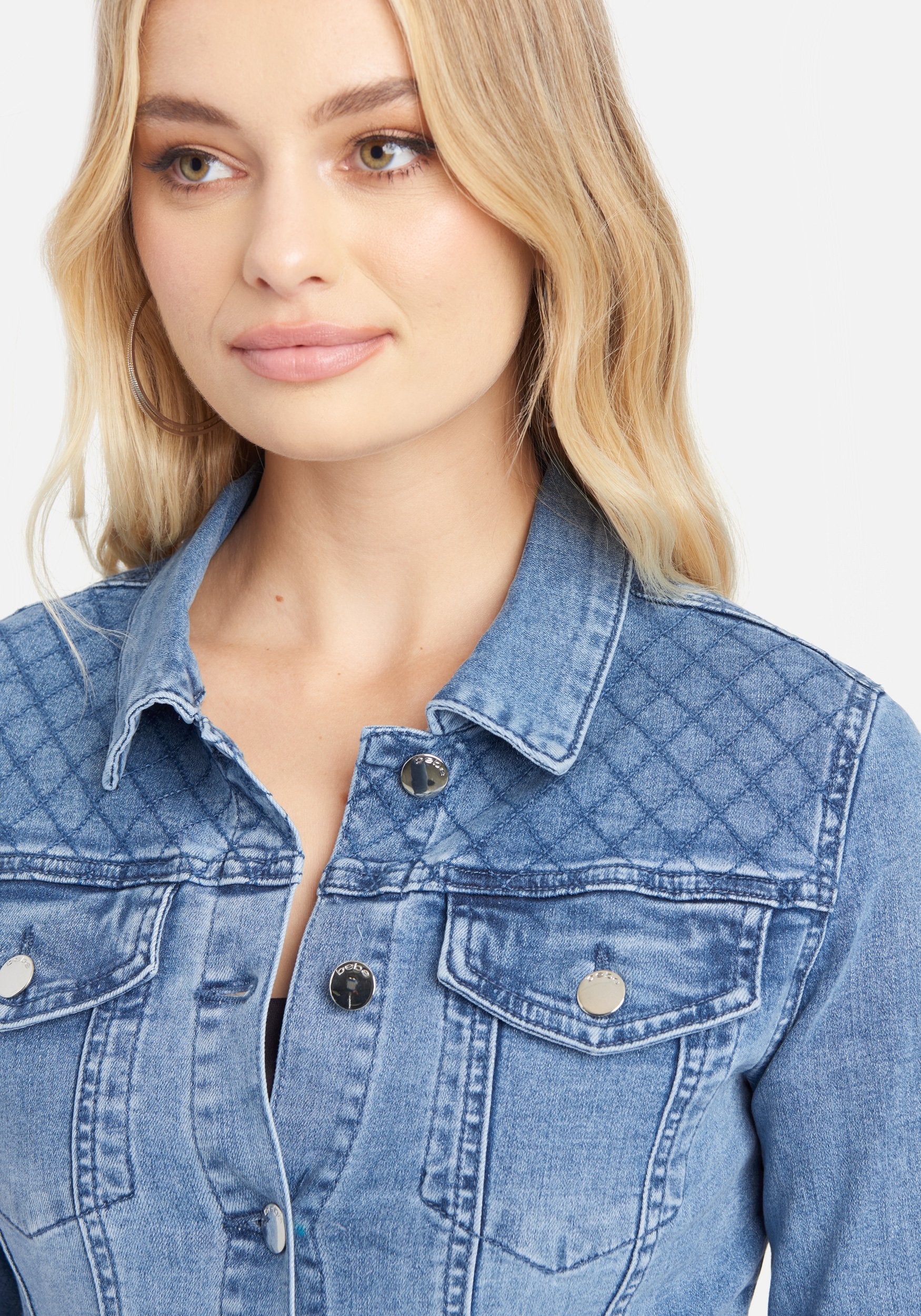 Quilted Stitch Denim Jacket