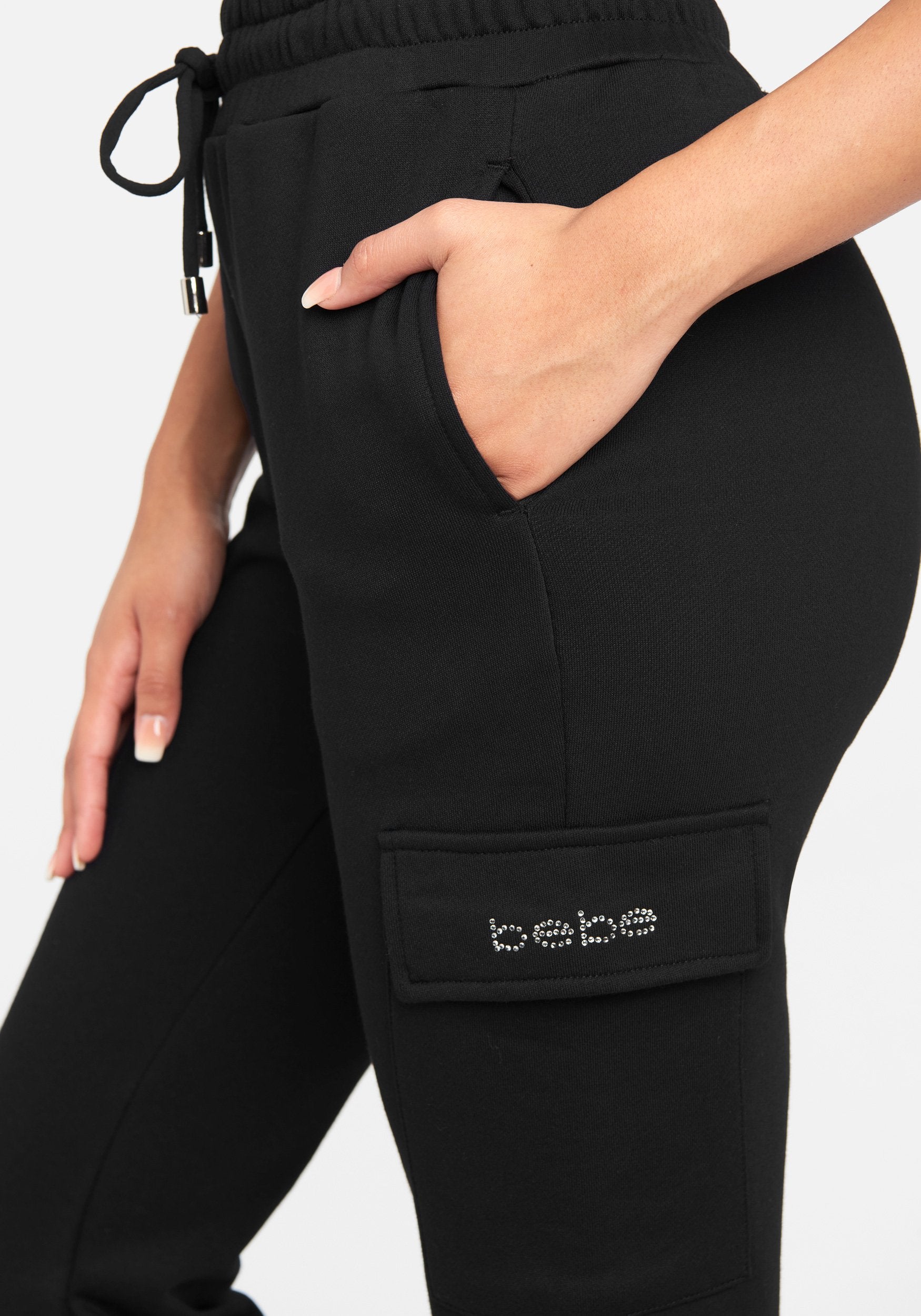 Bebe Logo French Terry Cargo Pants