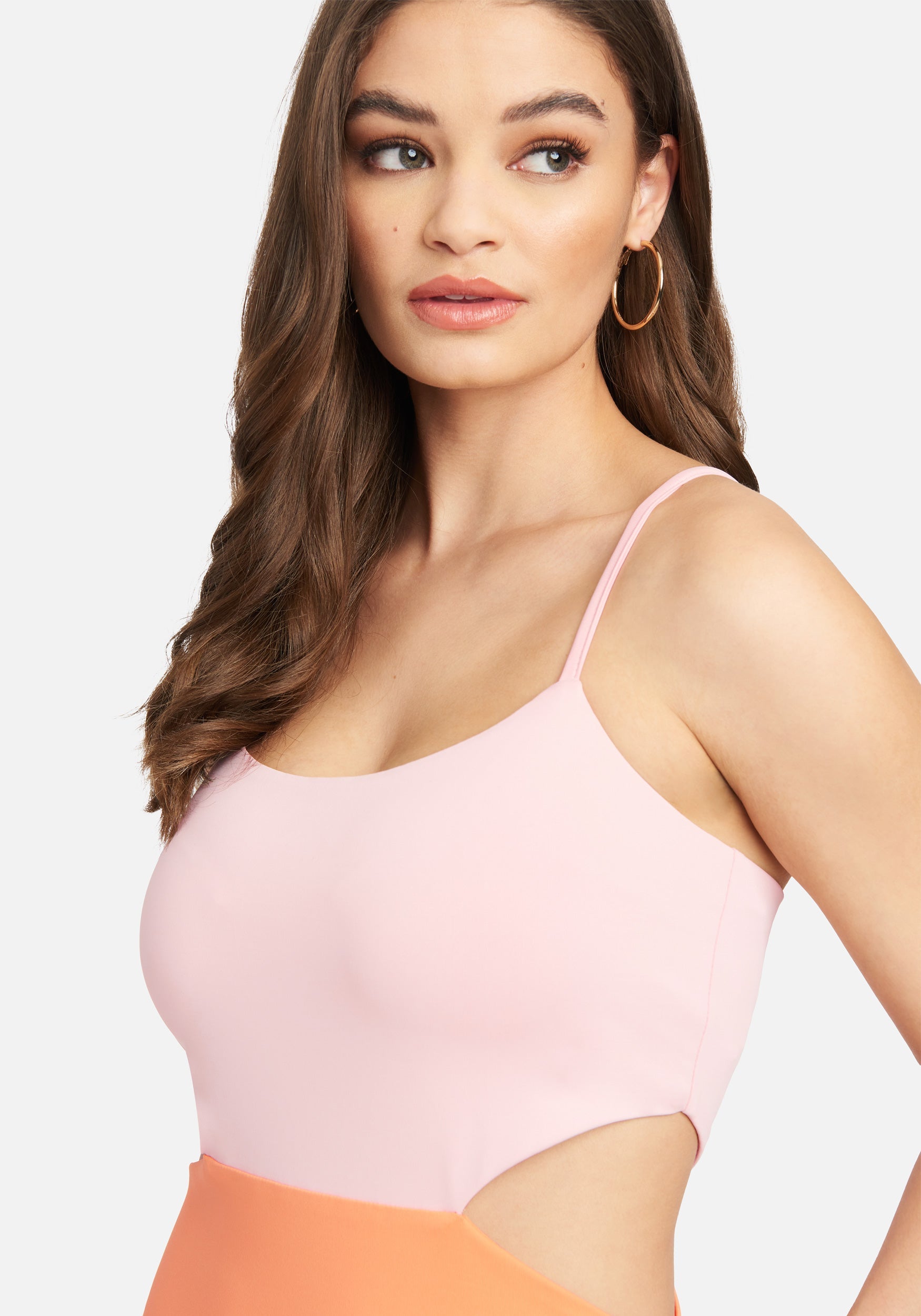 Side Cutout Midi Slit Dress