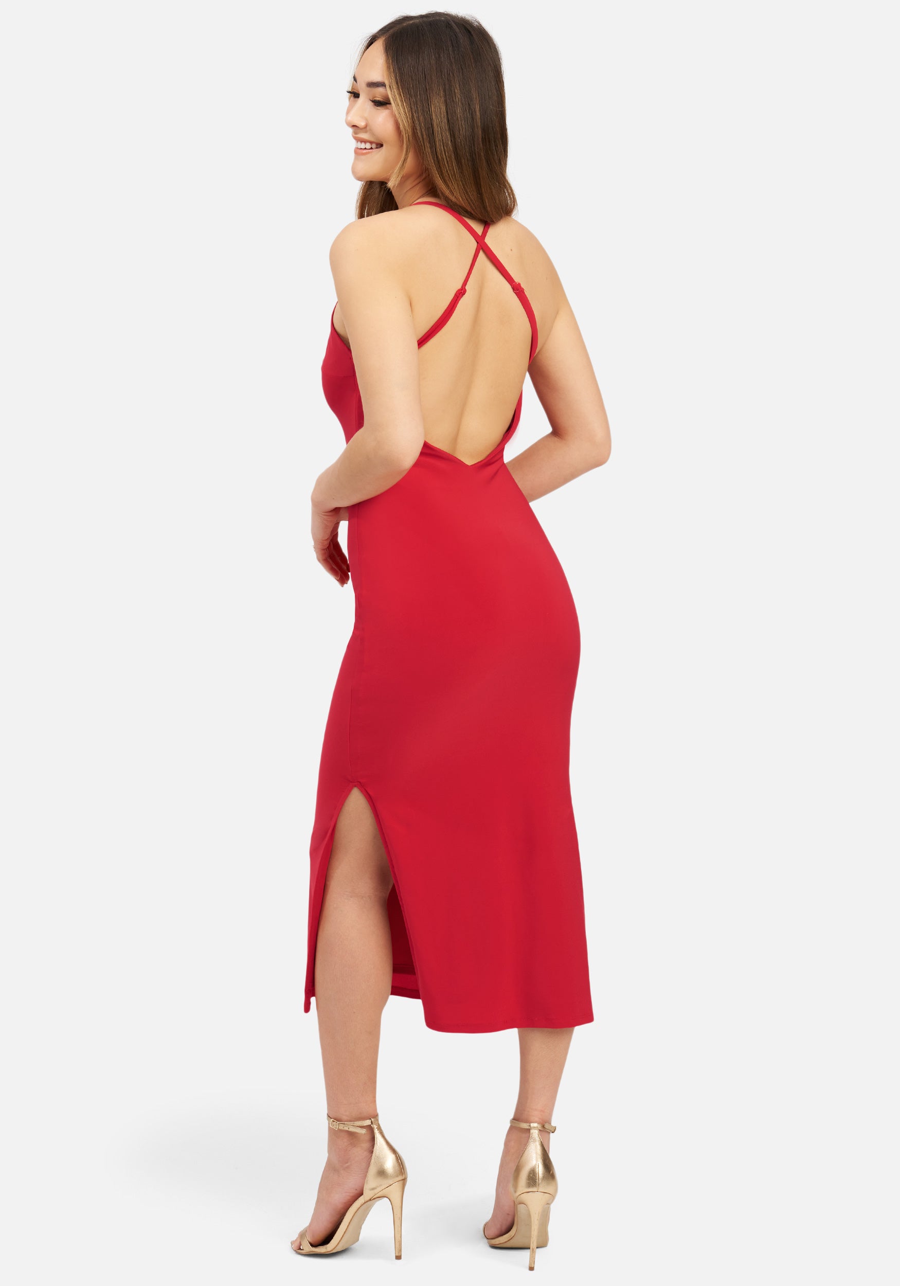 Gold Bar Detail Dress