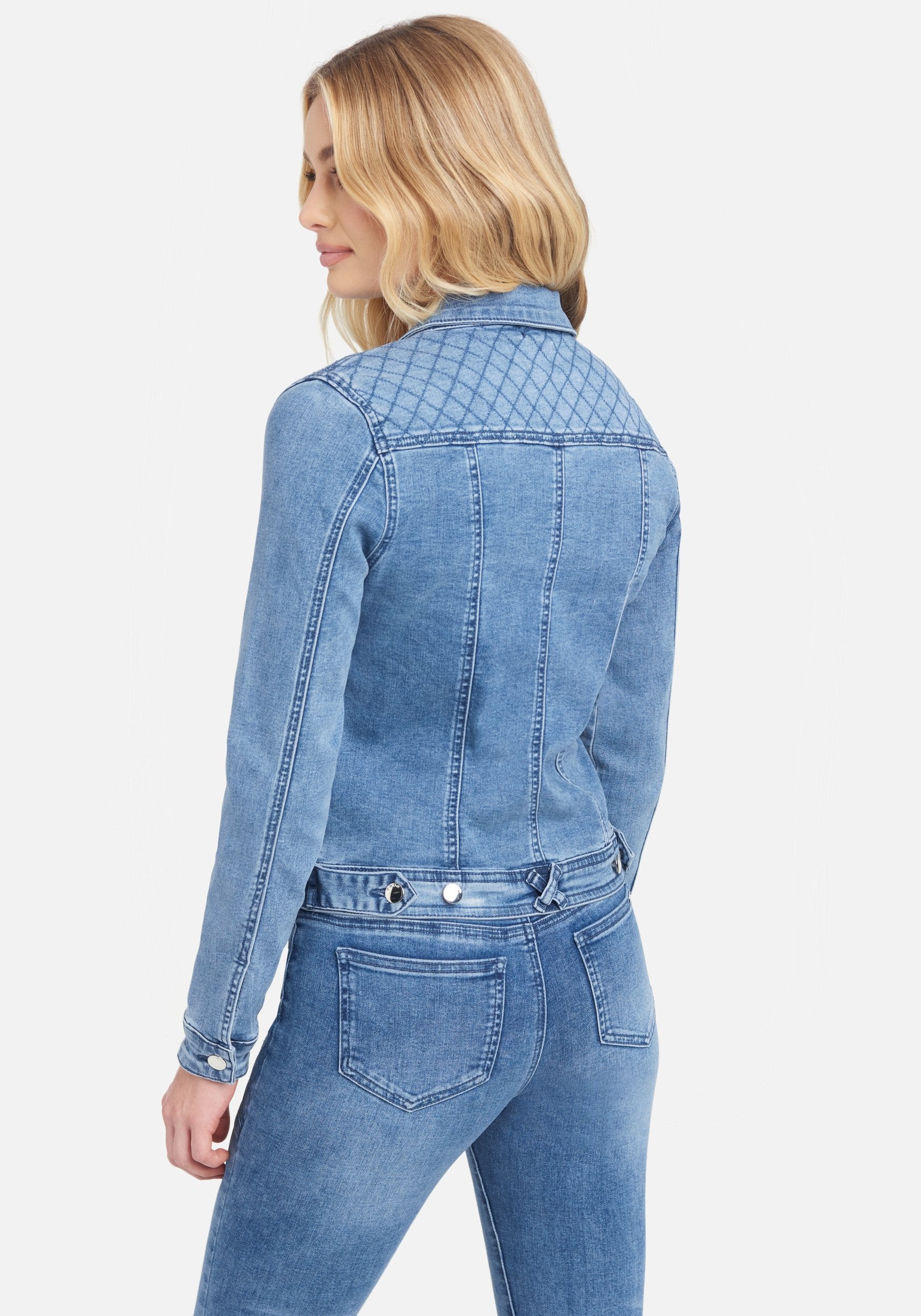 Quilted Stitch Denim Jacket
