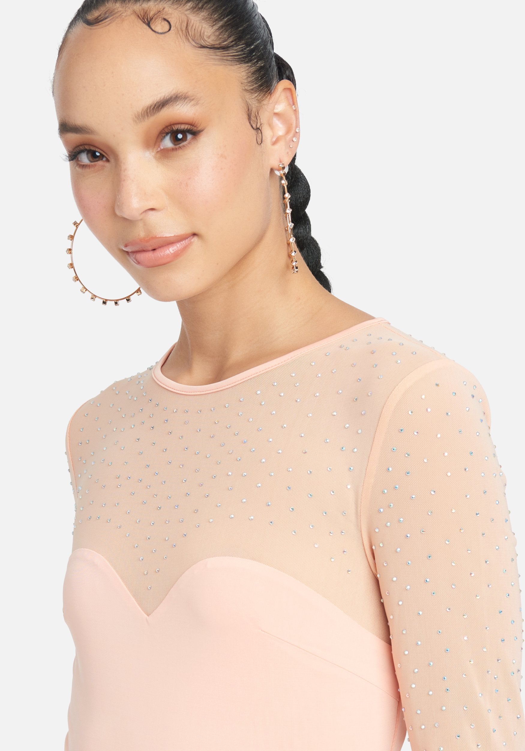 Embellished Illusion Jumpsuit