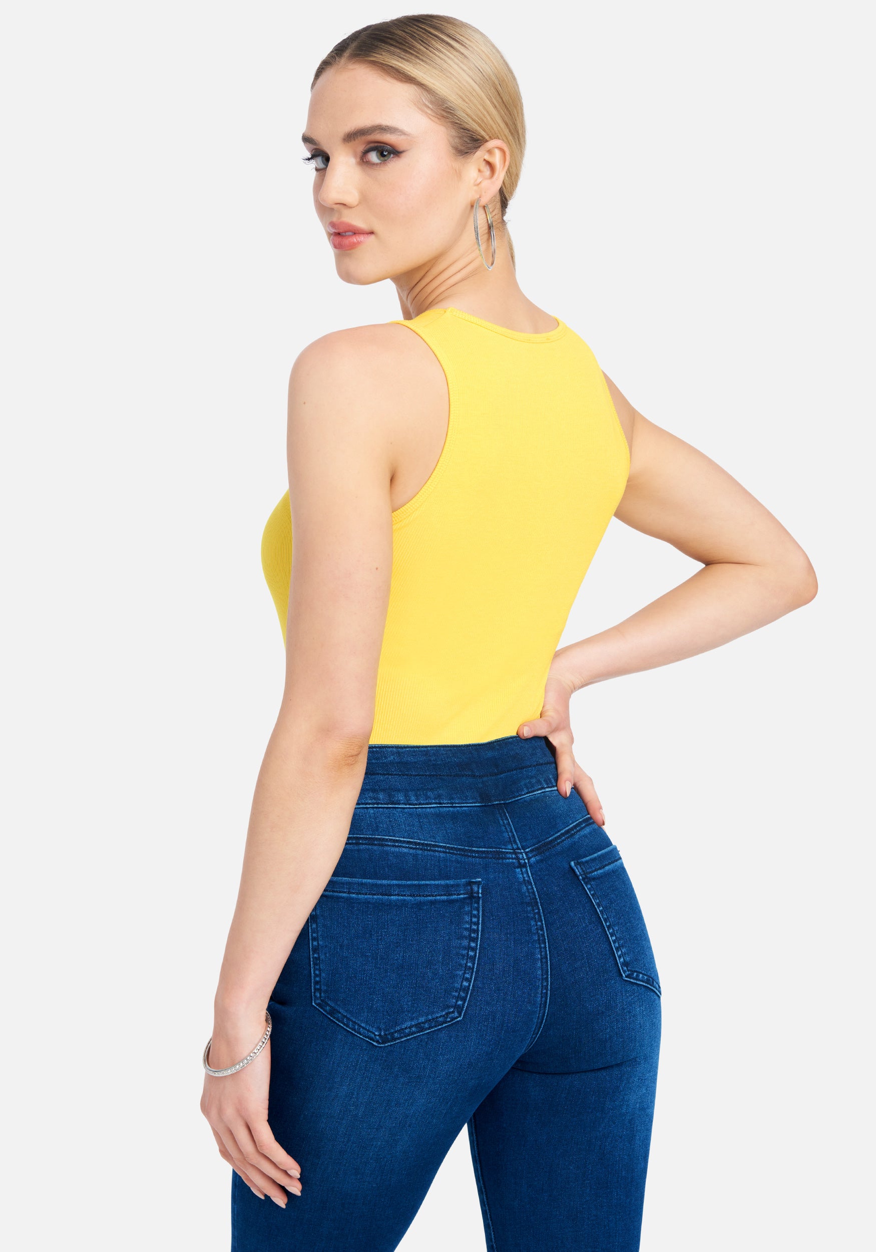 Crystal Logo V-Neck Tank Top