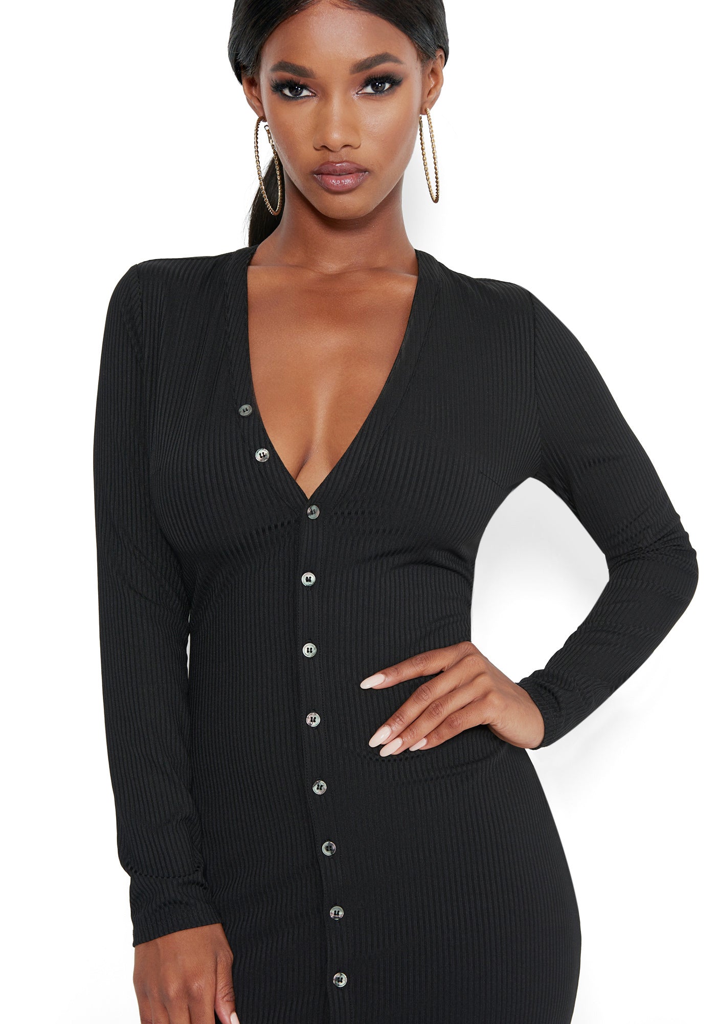 Button Down Midi Dress