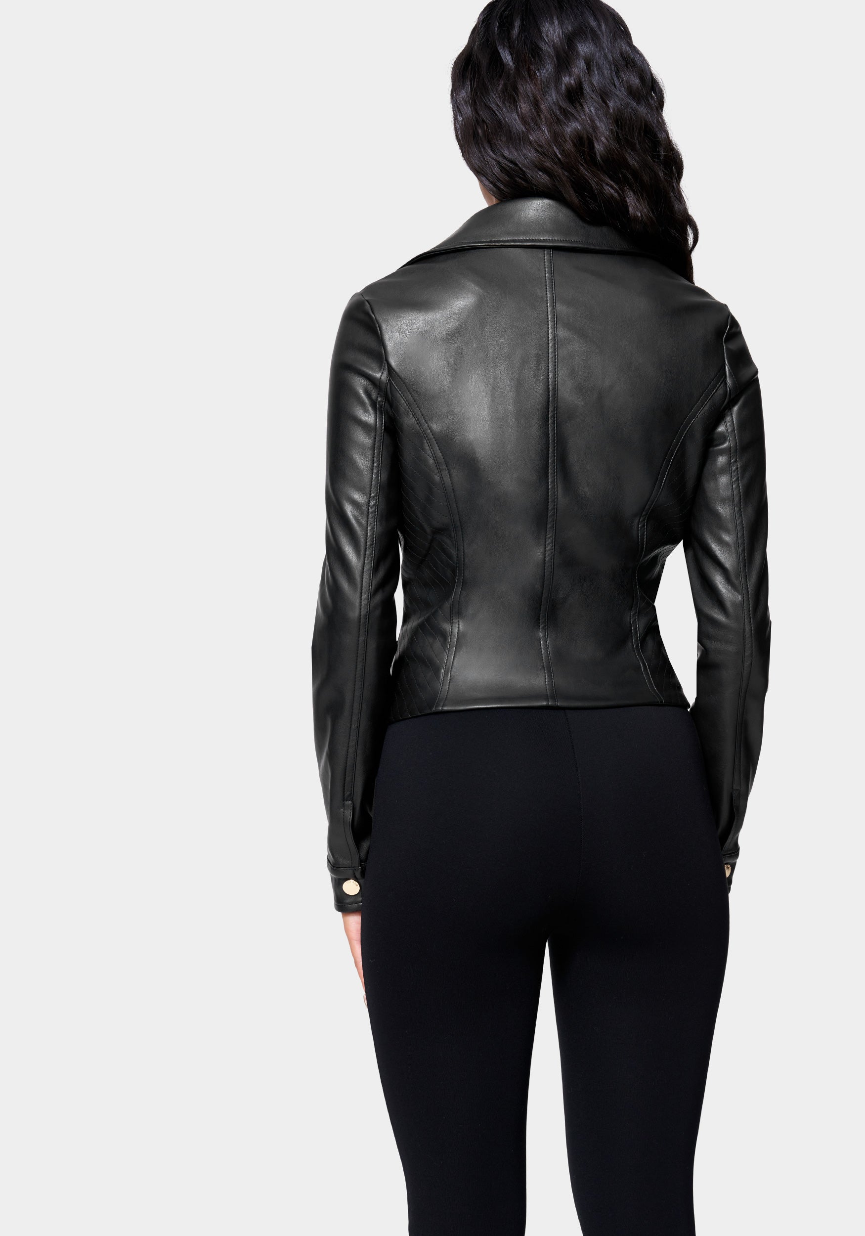 Vegan Leather Moto Jacket