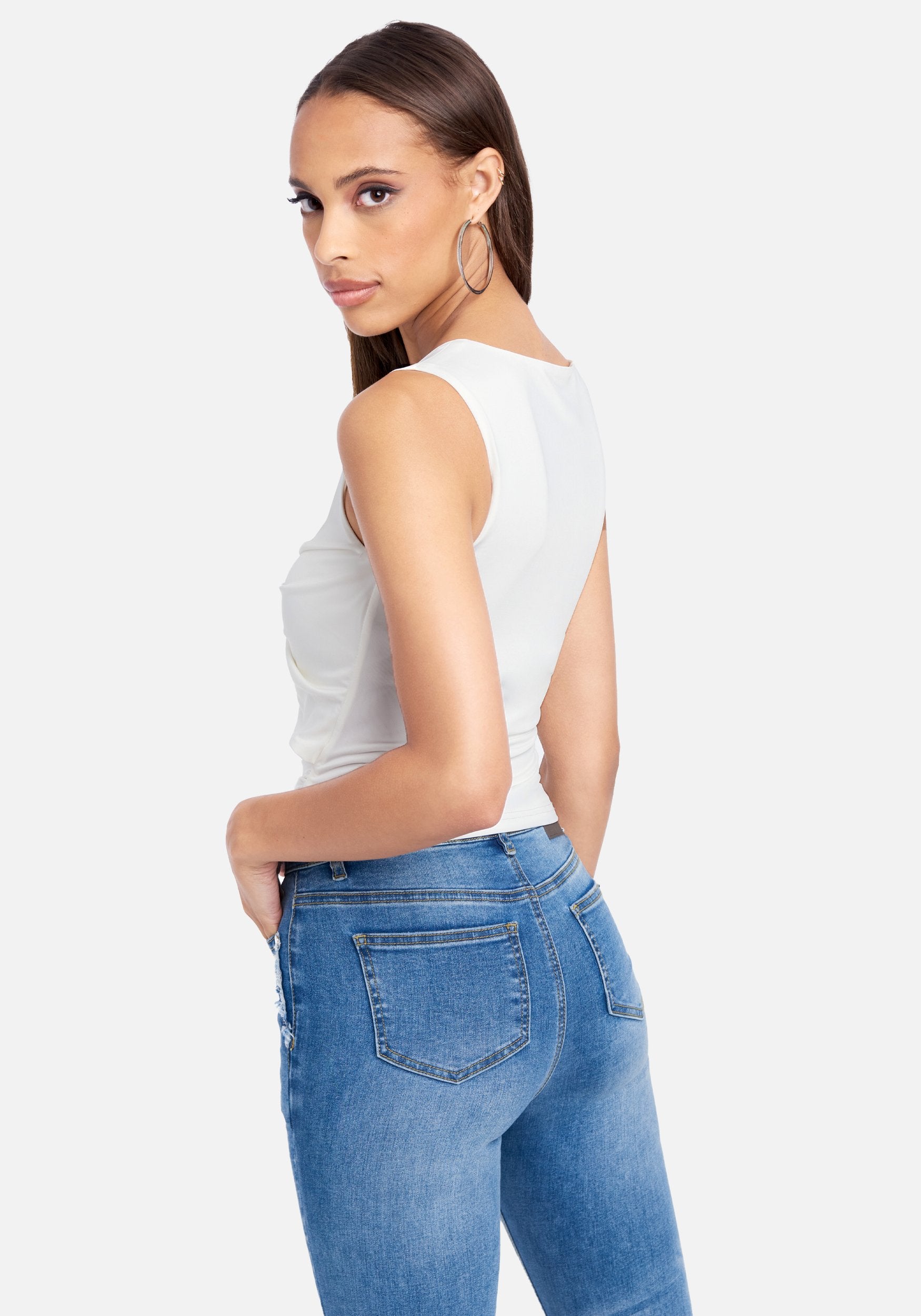 Sweetheart Wrap Crop Top