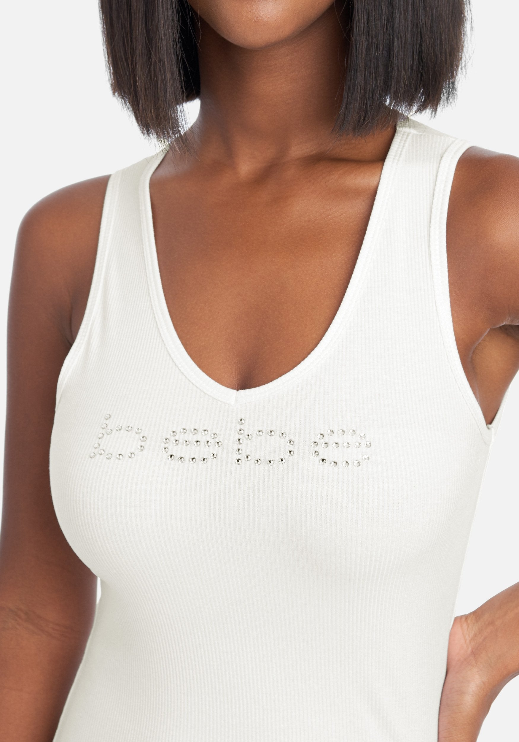 Logo V-Neck Tank Dress