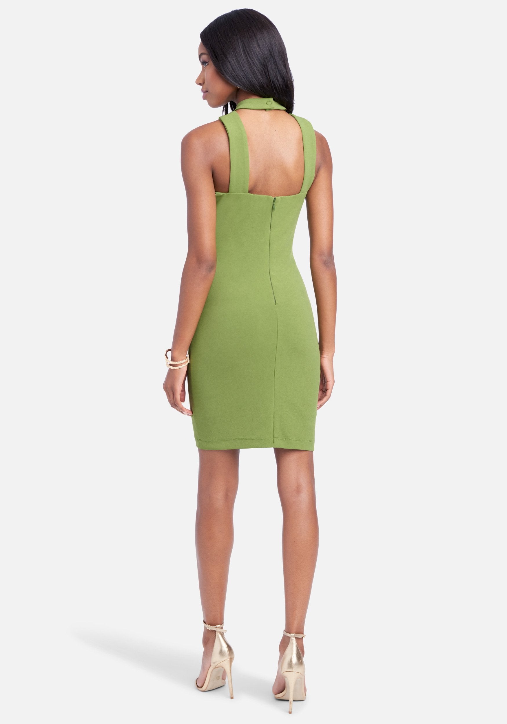 Mini Halterneck Bodycon Dress