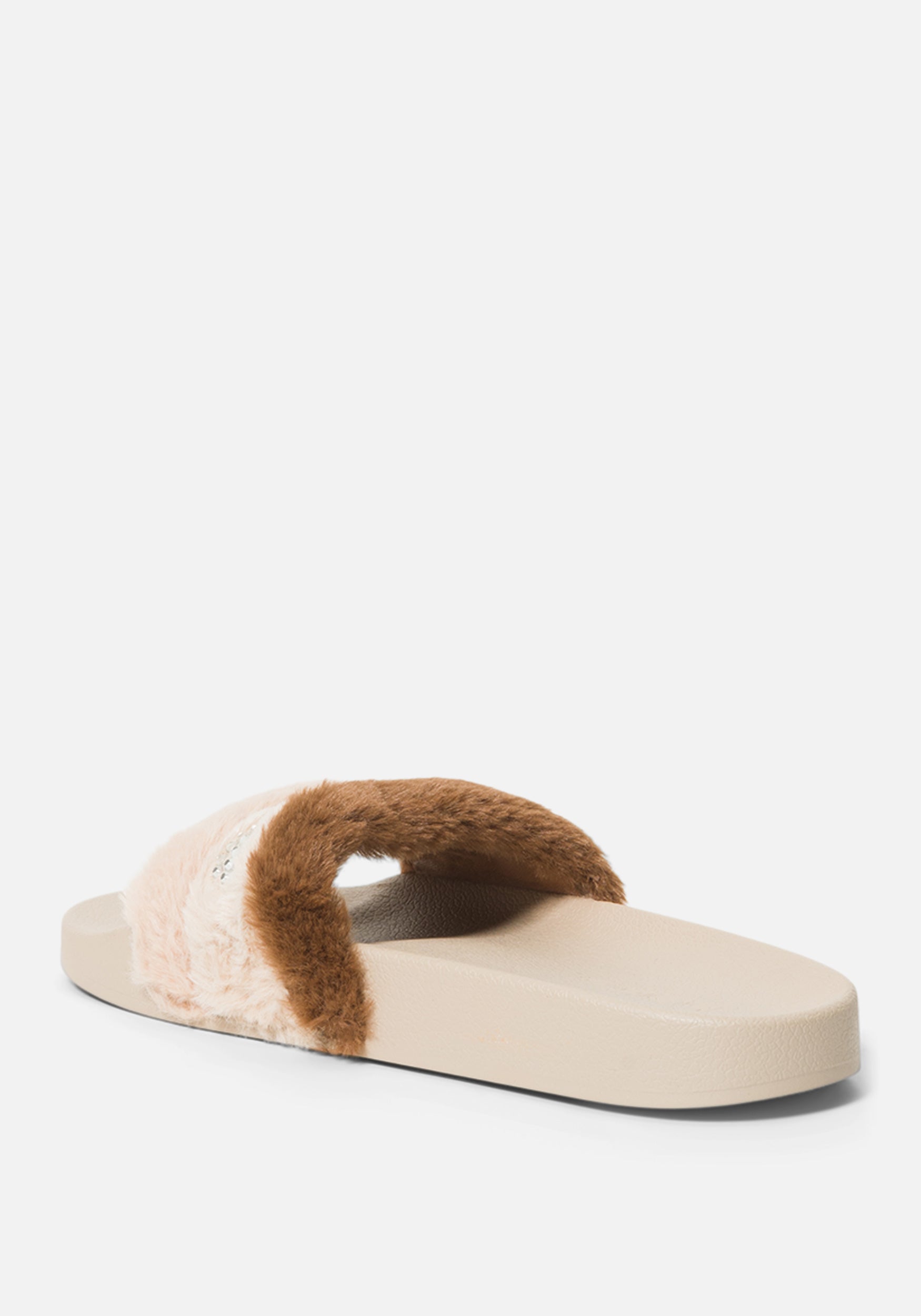 Fantasia Faux Fur Slides