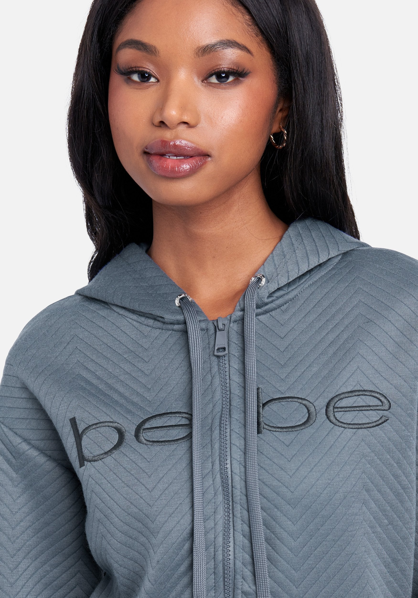 Bebe Logo Quilted Jacket