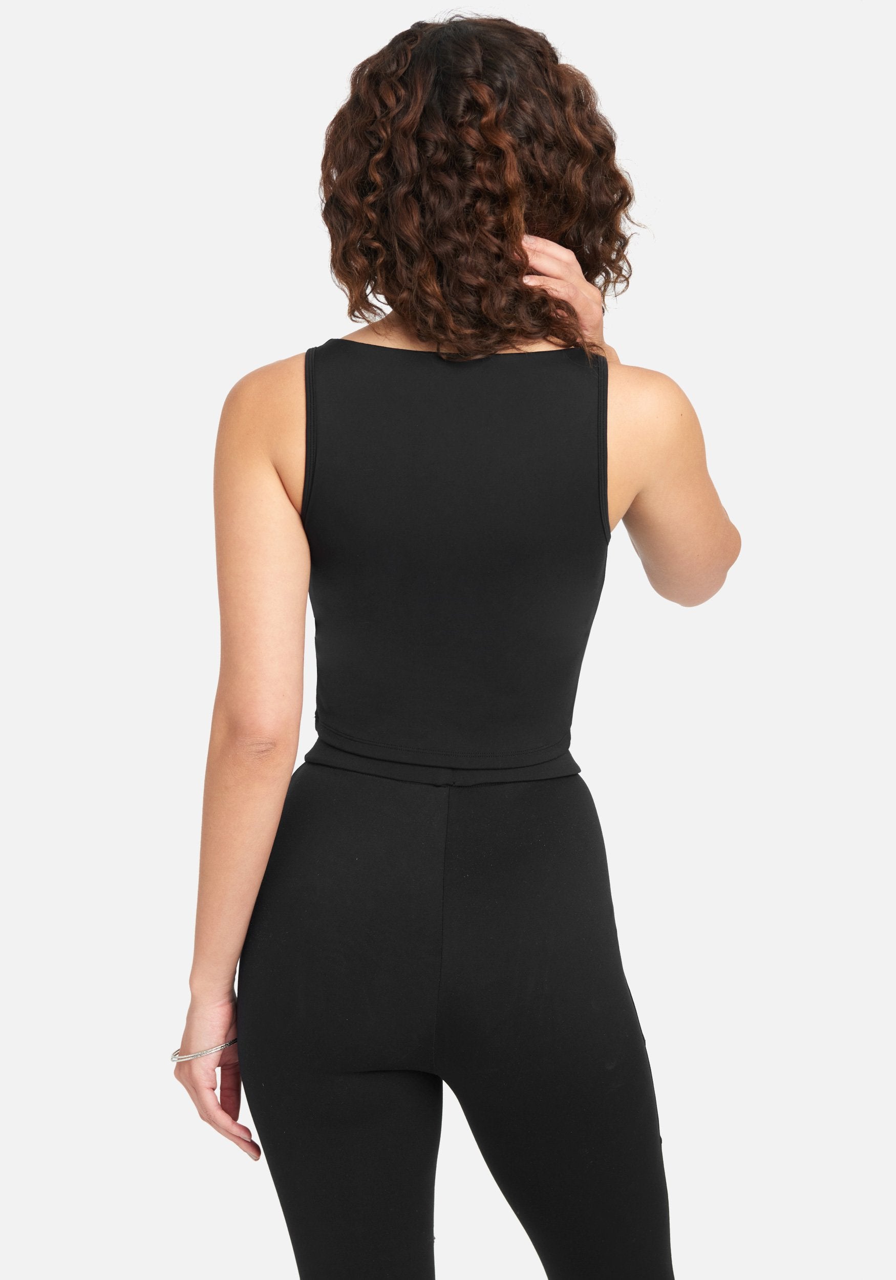 Bebe Logo Ruched Bust Crop Top