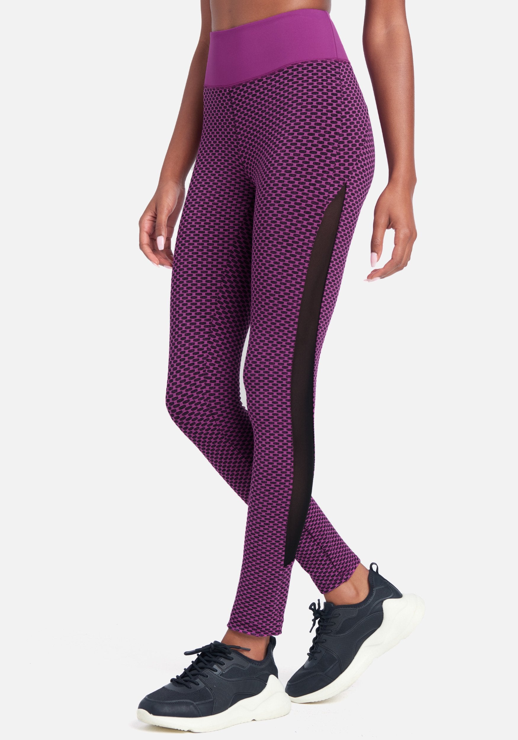 Holographic Bebe Logo 2 Tone Legging