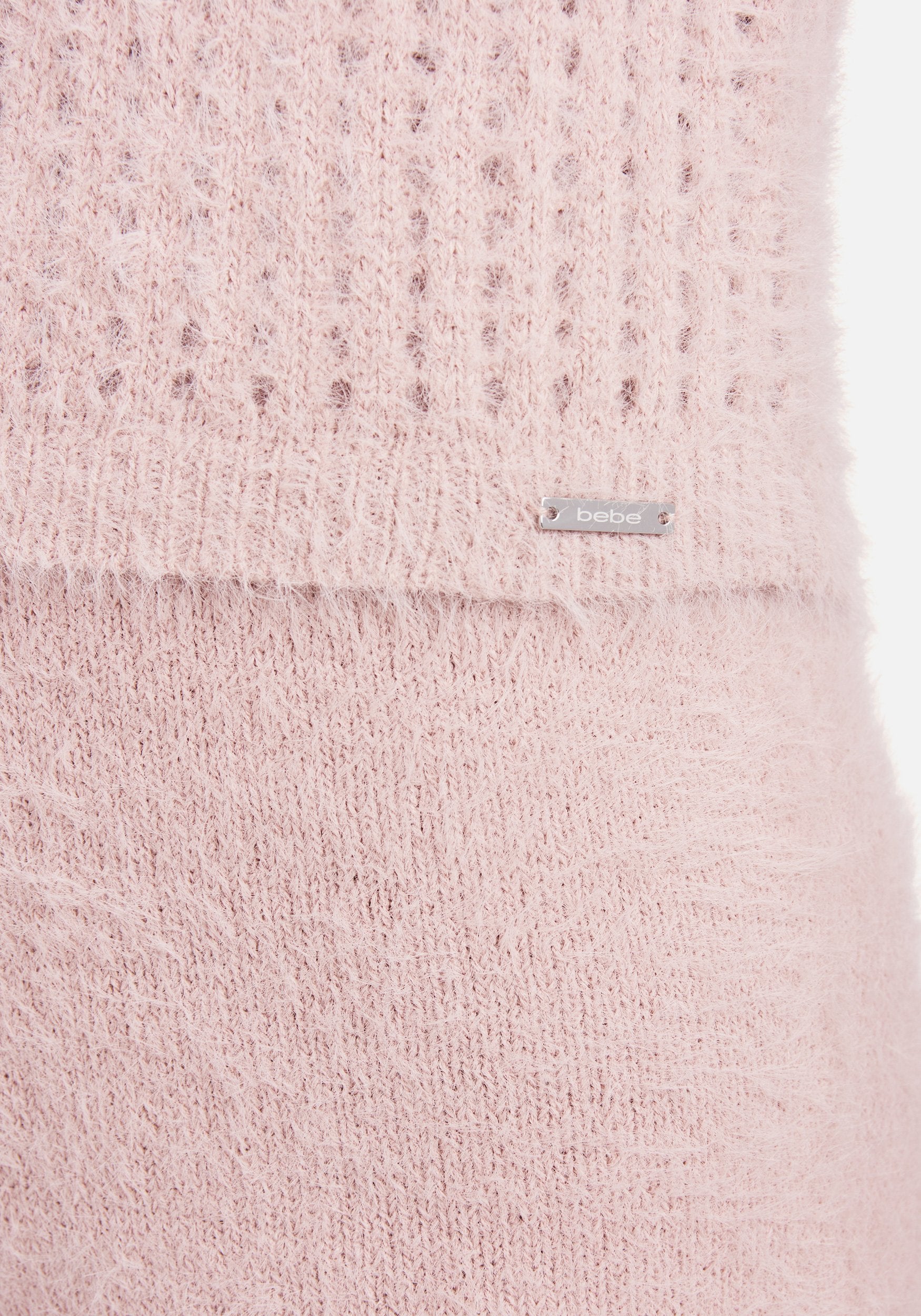 Soft Yarn Open Knit Short Sleeve Sweater Top