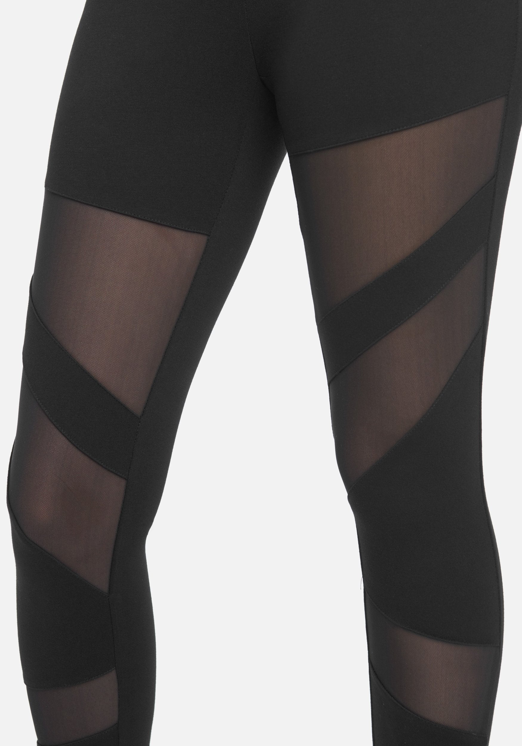 Mesh Mixed Fabric Legging