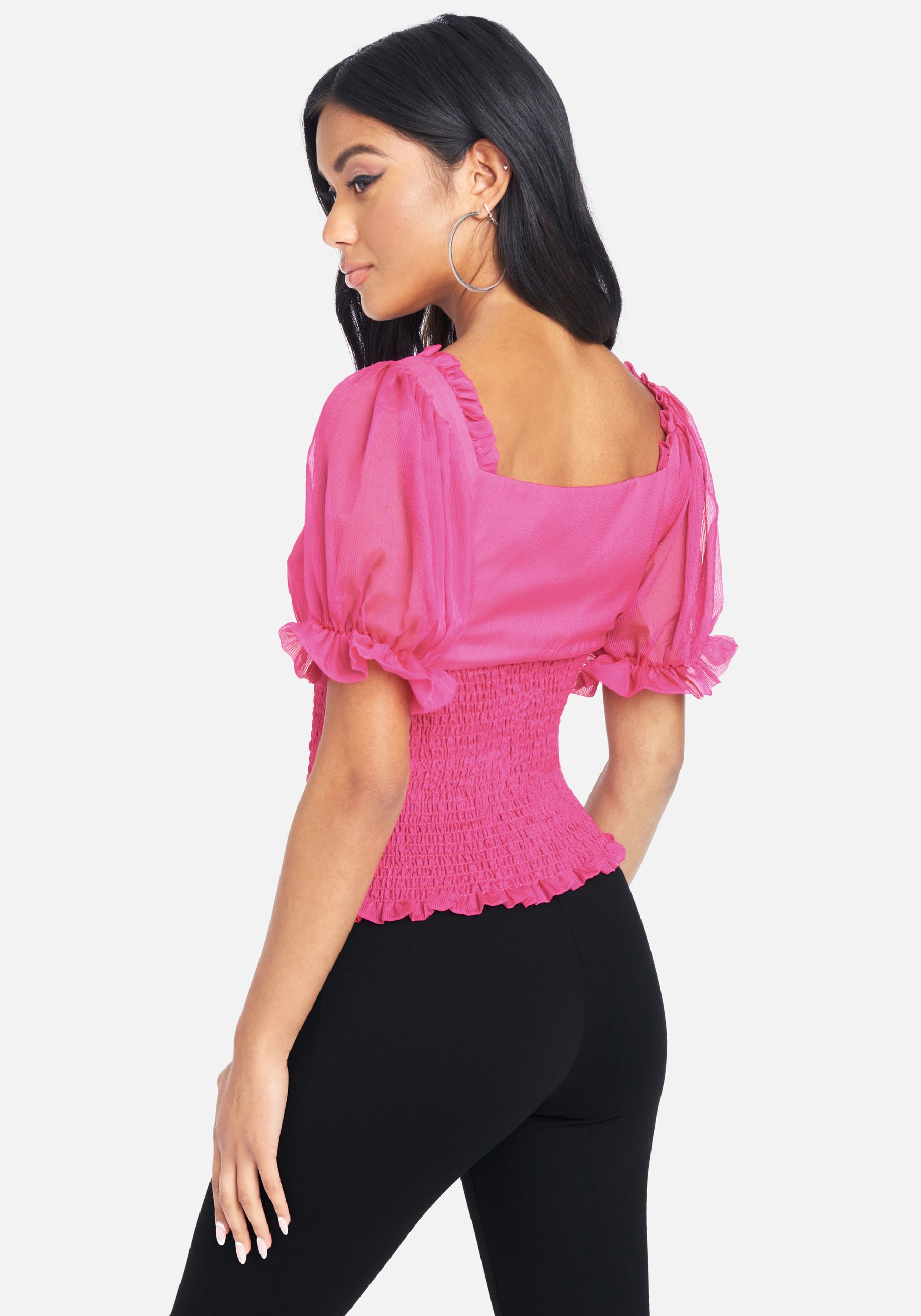 Corset Smocking Waist Top