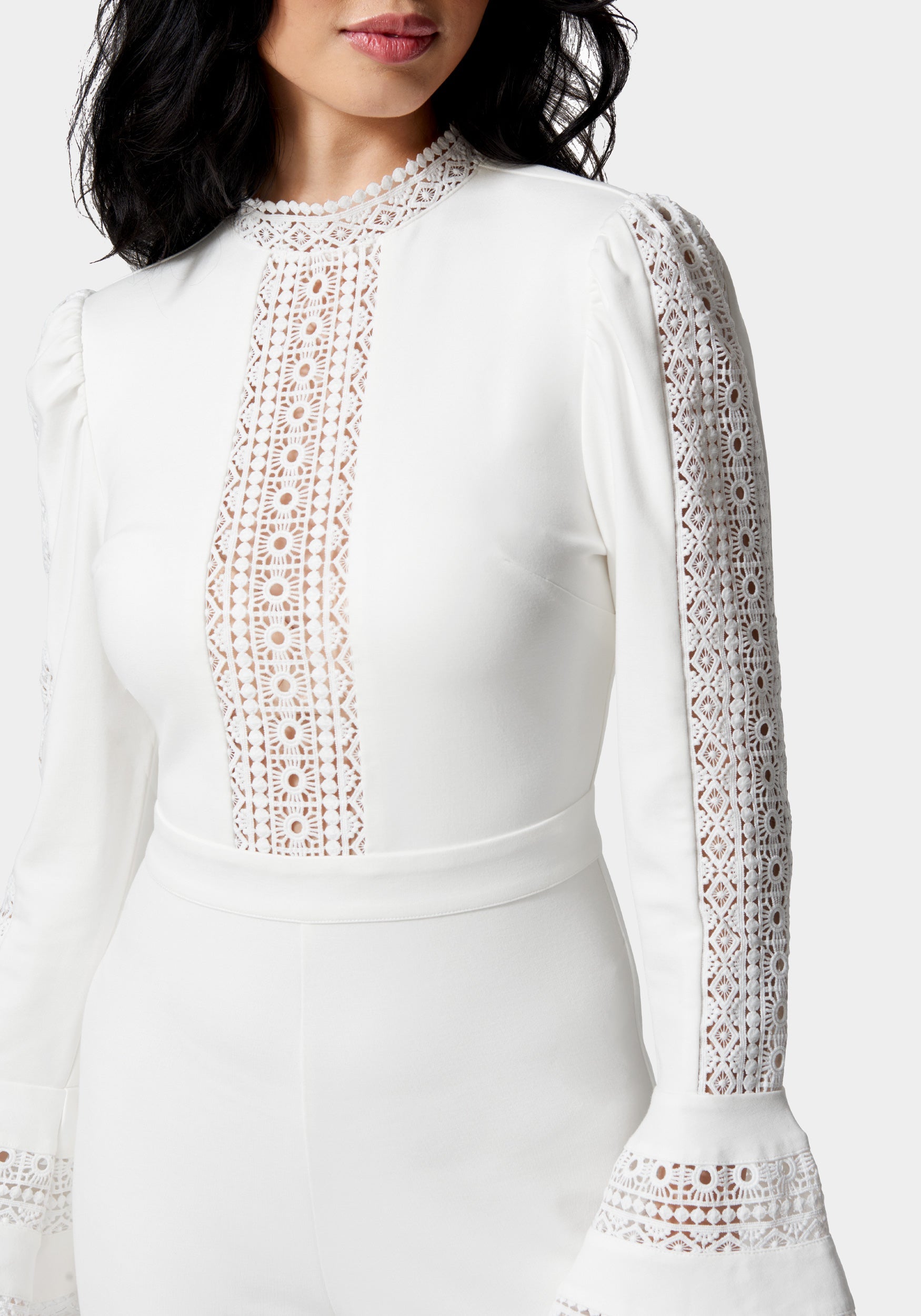 Ruffle Bell Sleeve Romper