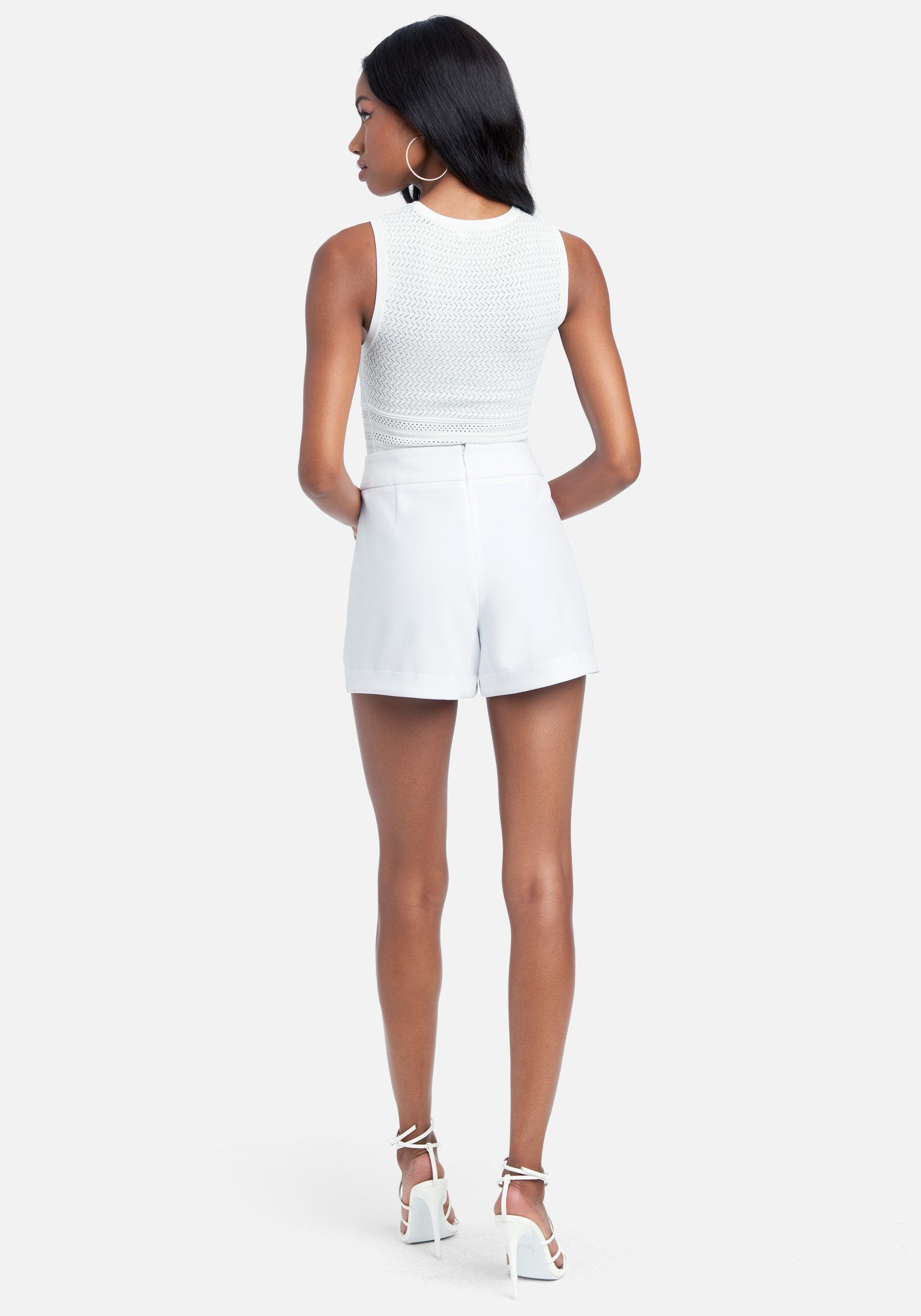 Tailored Side Grommet Shorts