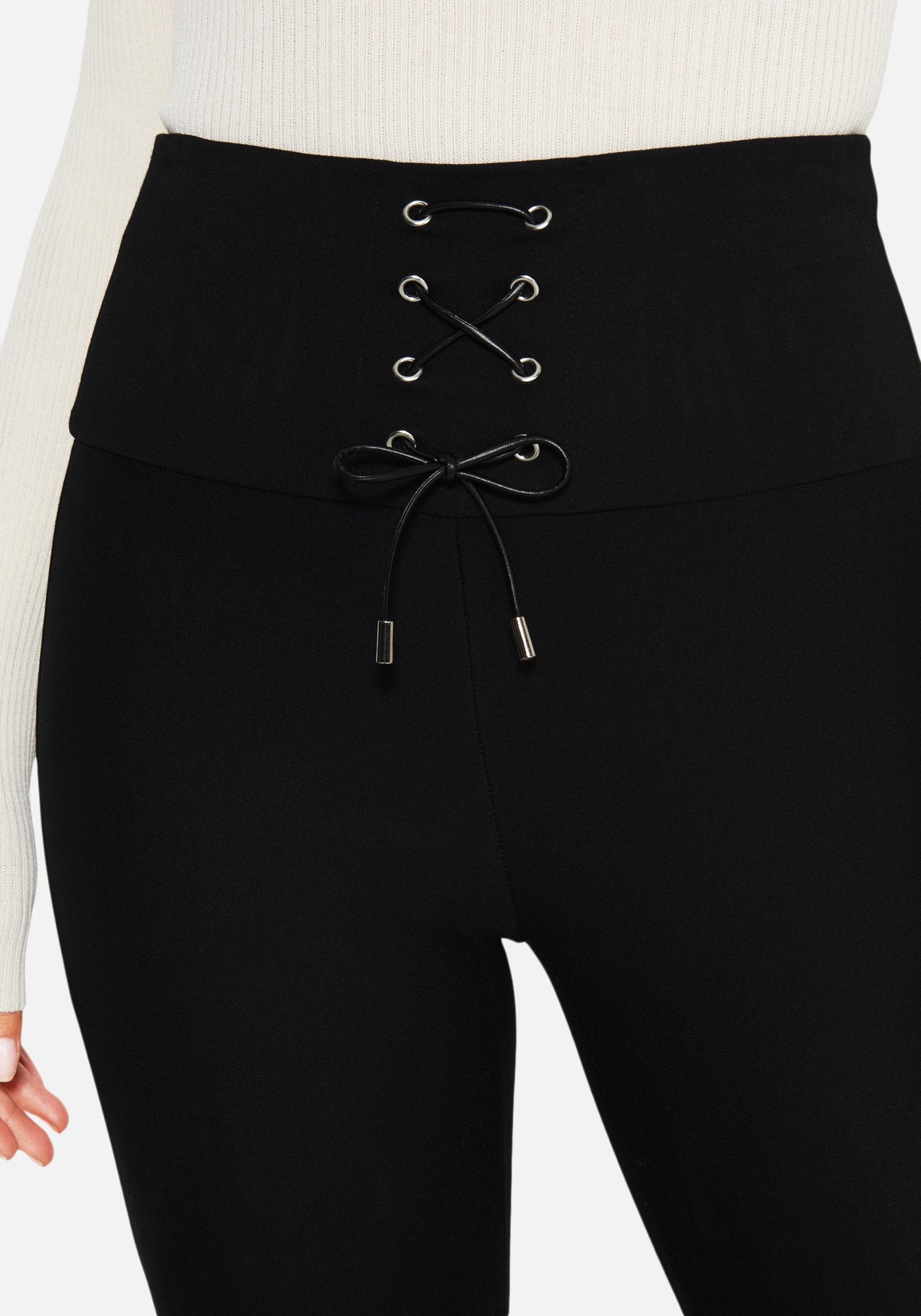 Lace Front High Waist Legging