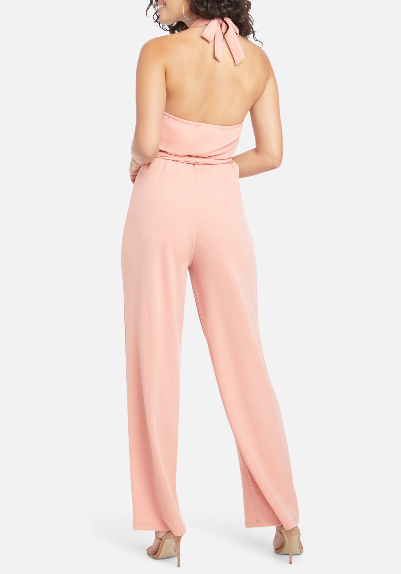 Double Ruffle Halter Jumpsuit