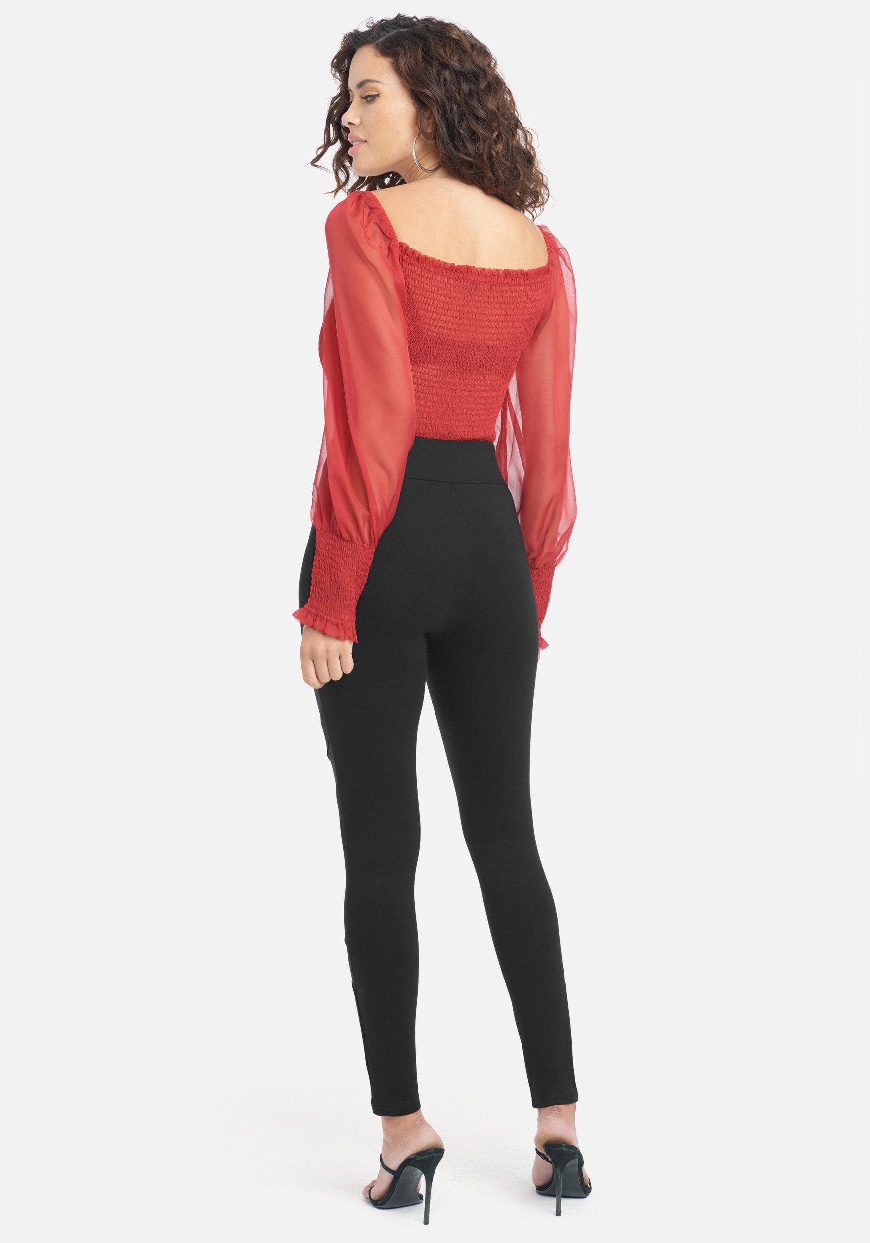 Mesh Mixed Fabric Legging