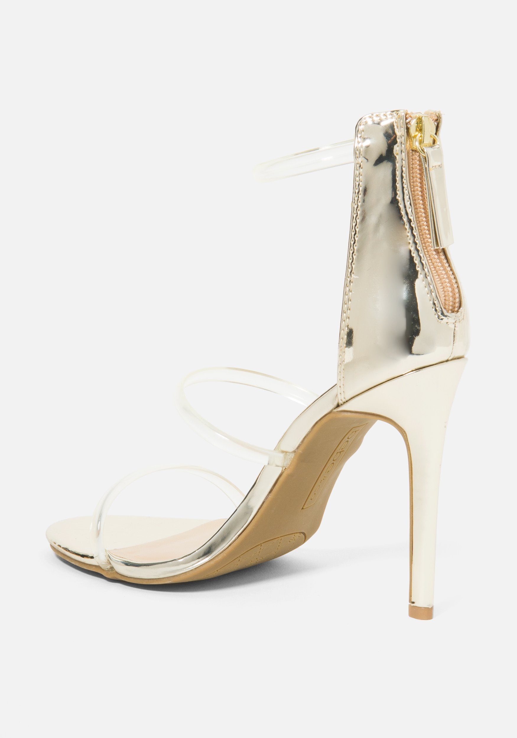 Berdine C Clear Strappy Heels