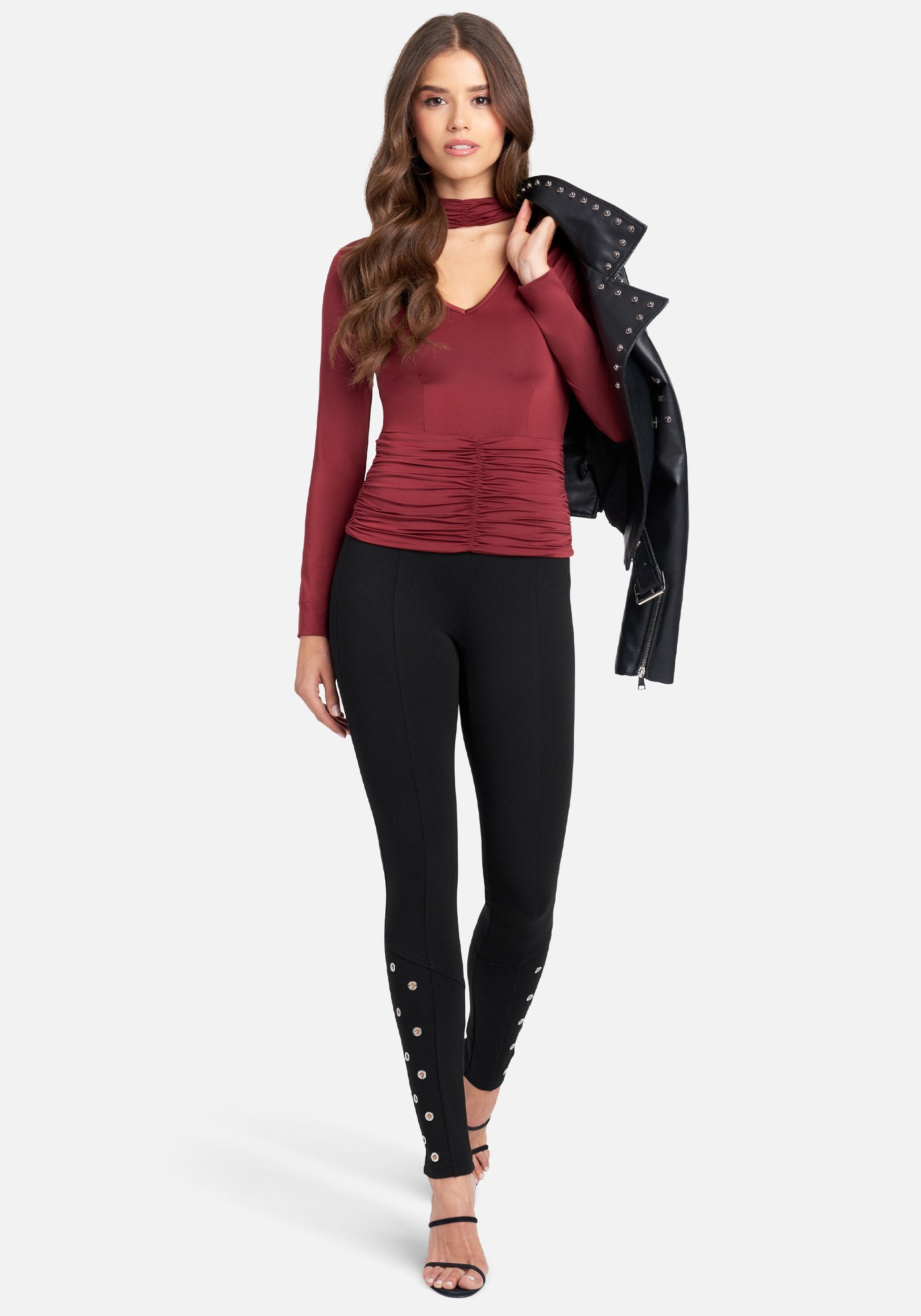 Grommet Detail Legging