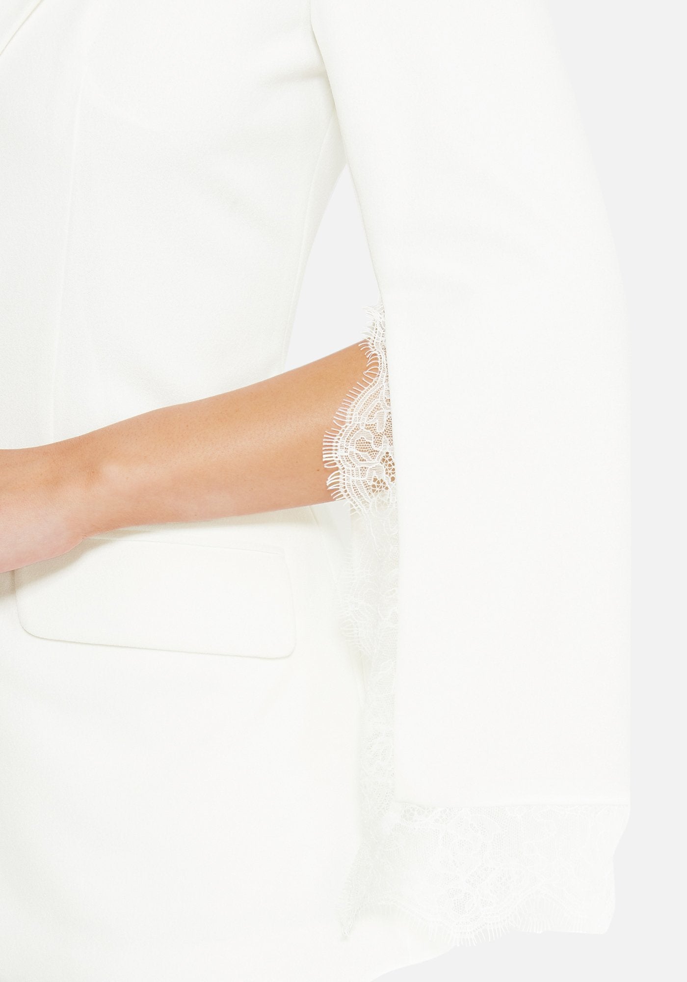 Lace Detail Blazer Jacket