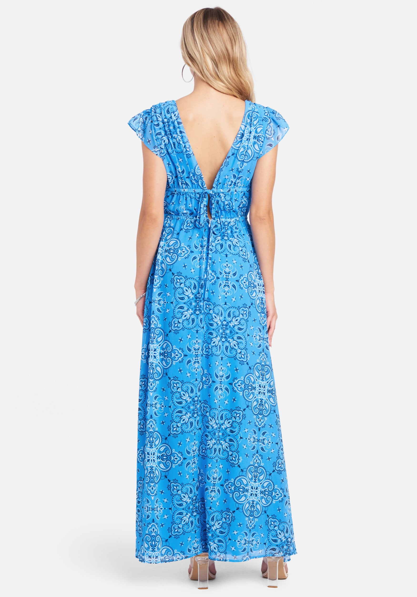 Flutter Printed Maxi Dress