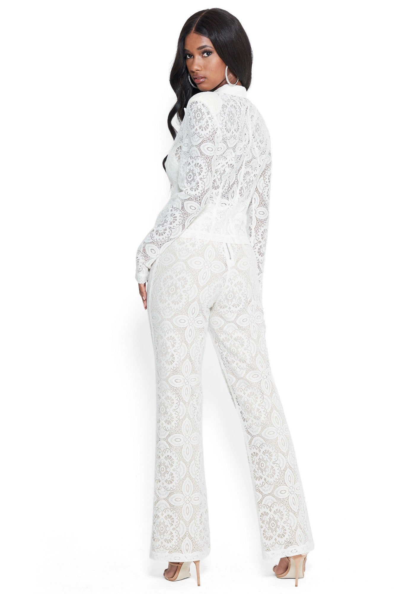 Lace Wide Leg Pants