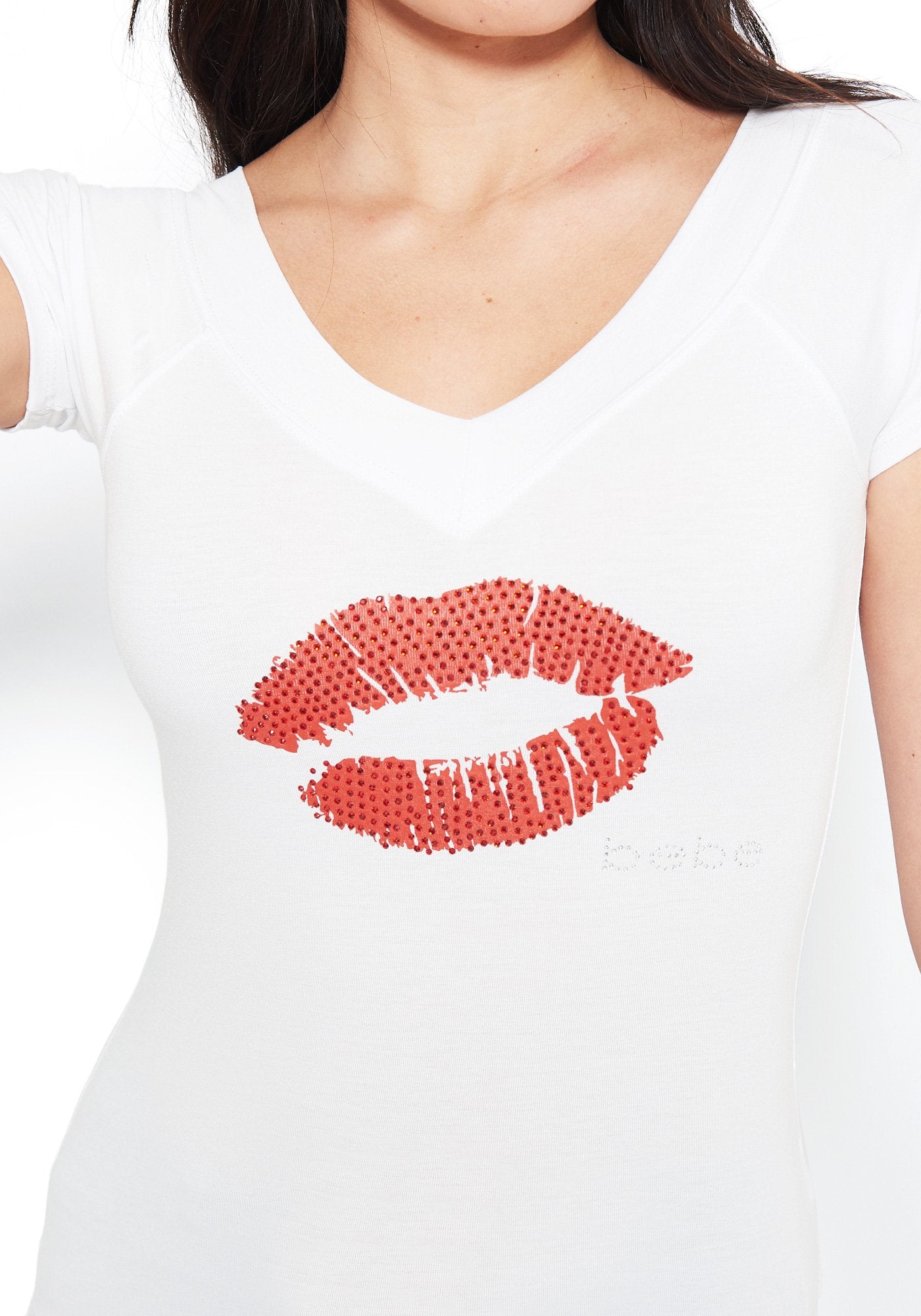 Logo Crystal Lips Tee