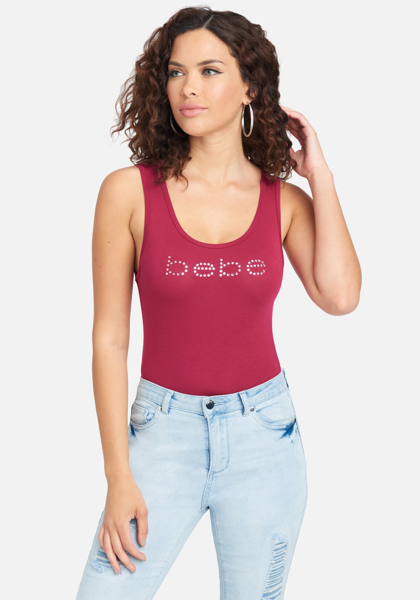 Crystal Logo Jersey Tank Top