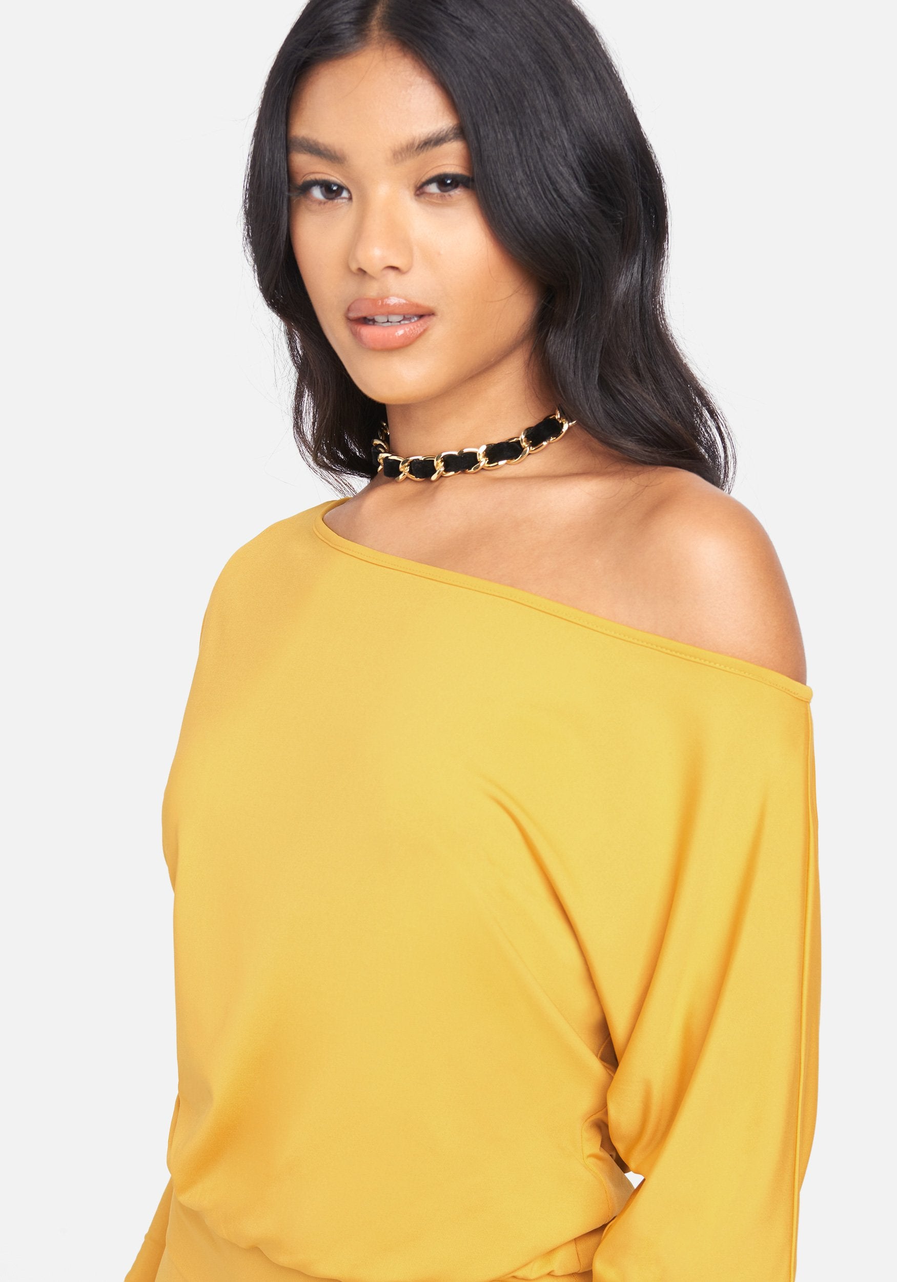 Off Shoulder Slinky Dress