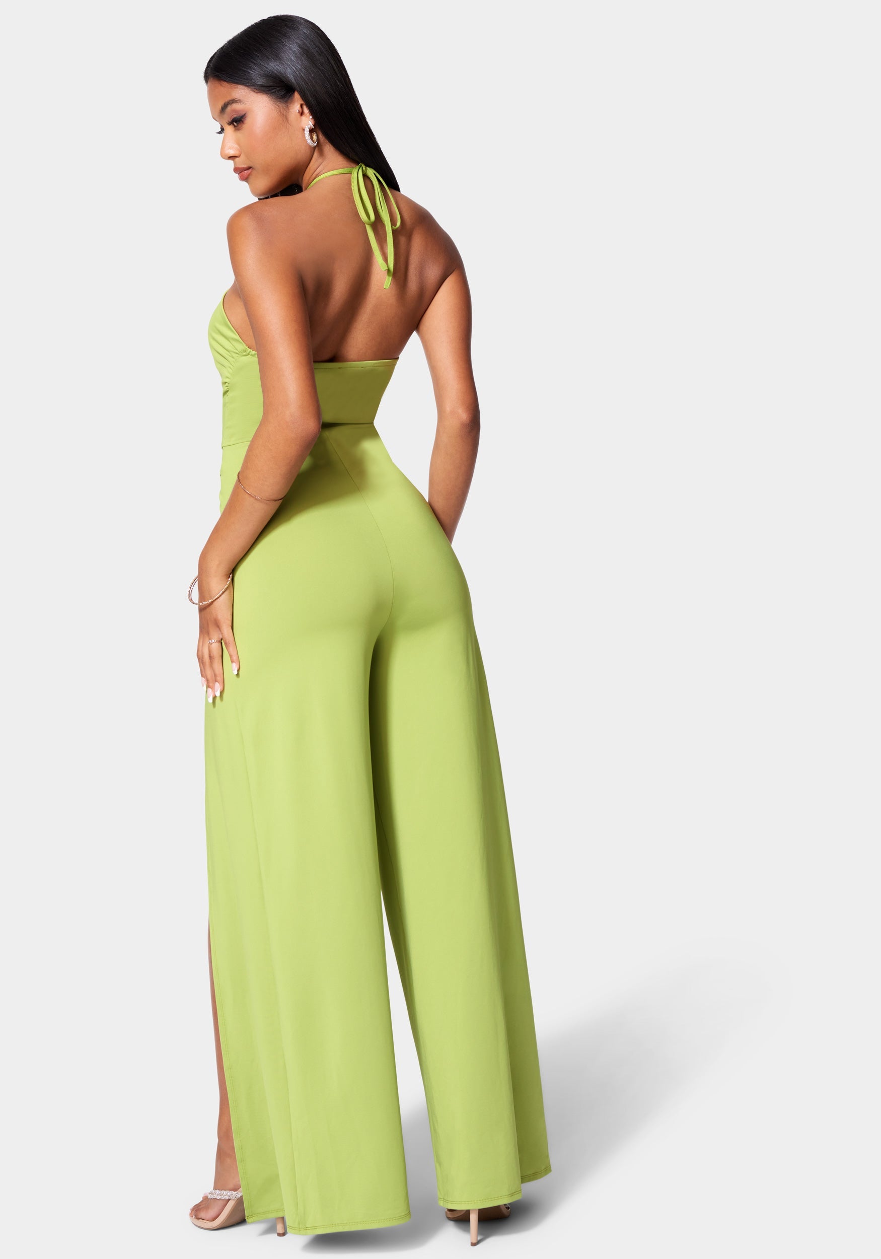 Strappy Slit Leg Jumpsuit