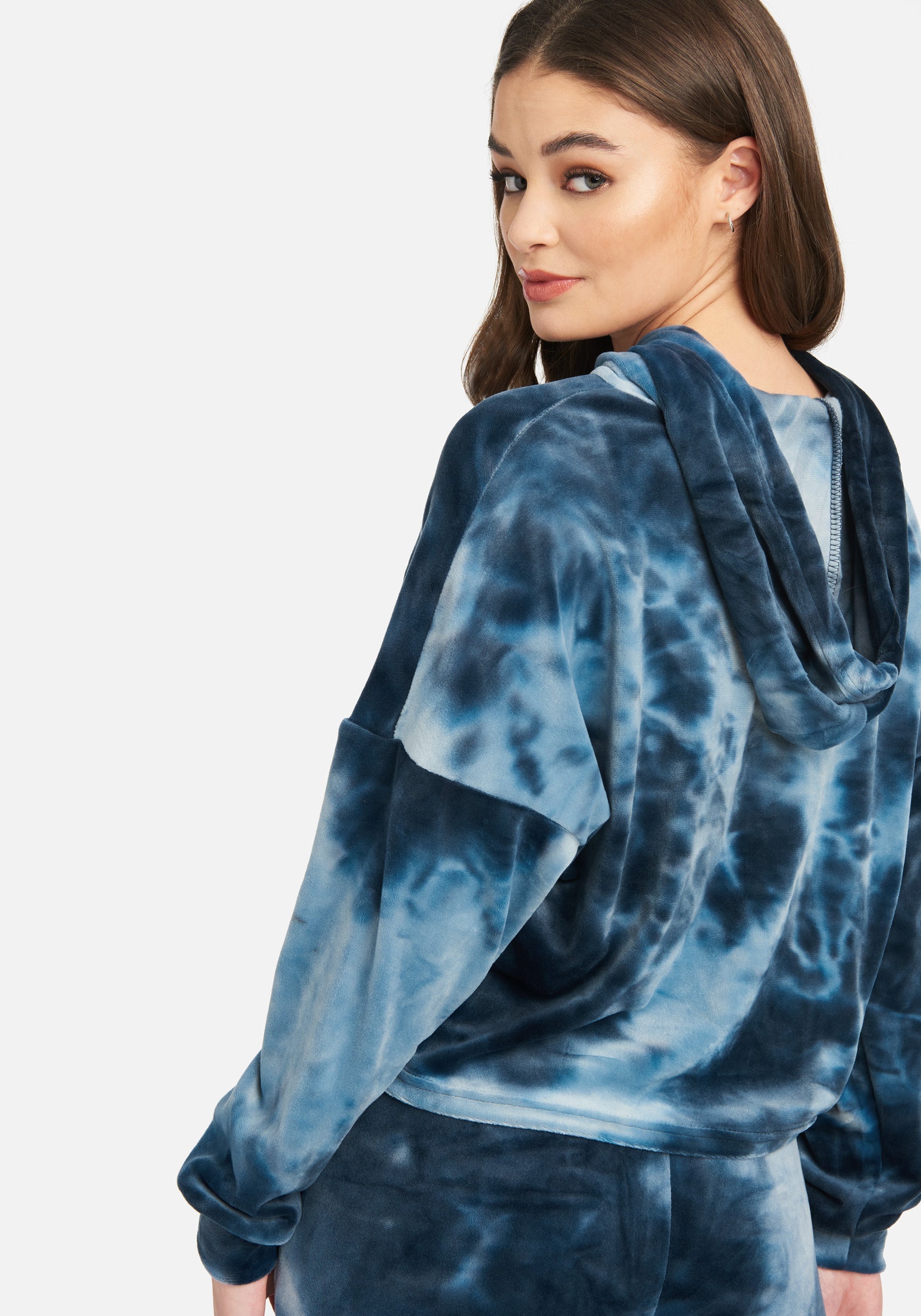 Bebe Logo Plush Hoodie