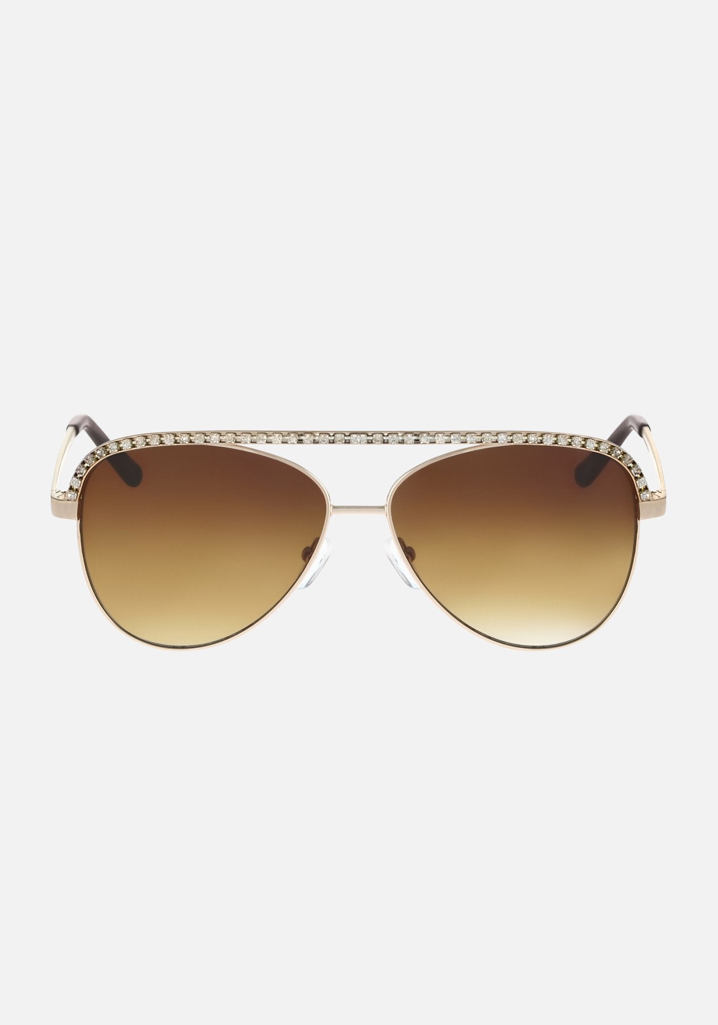 Crystal Aviator Sunglasses