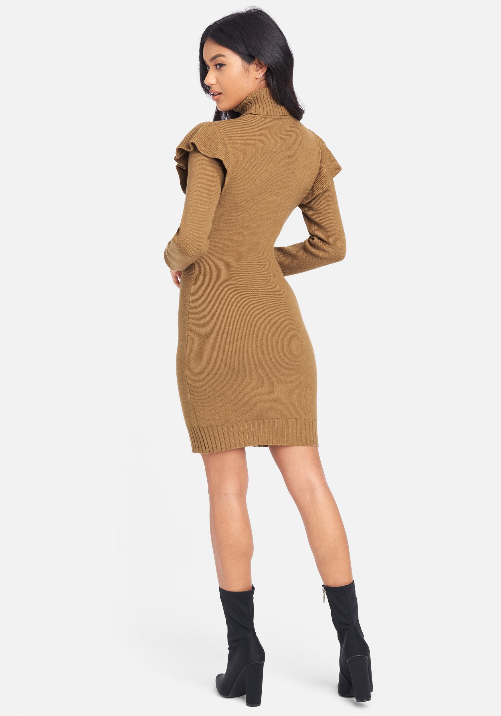 Ruffle Sweater Dress