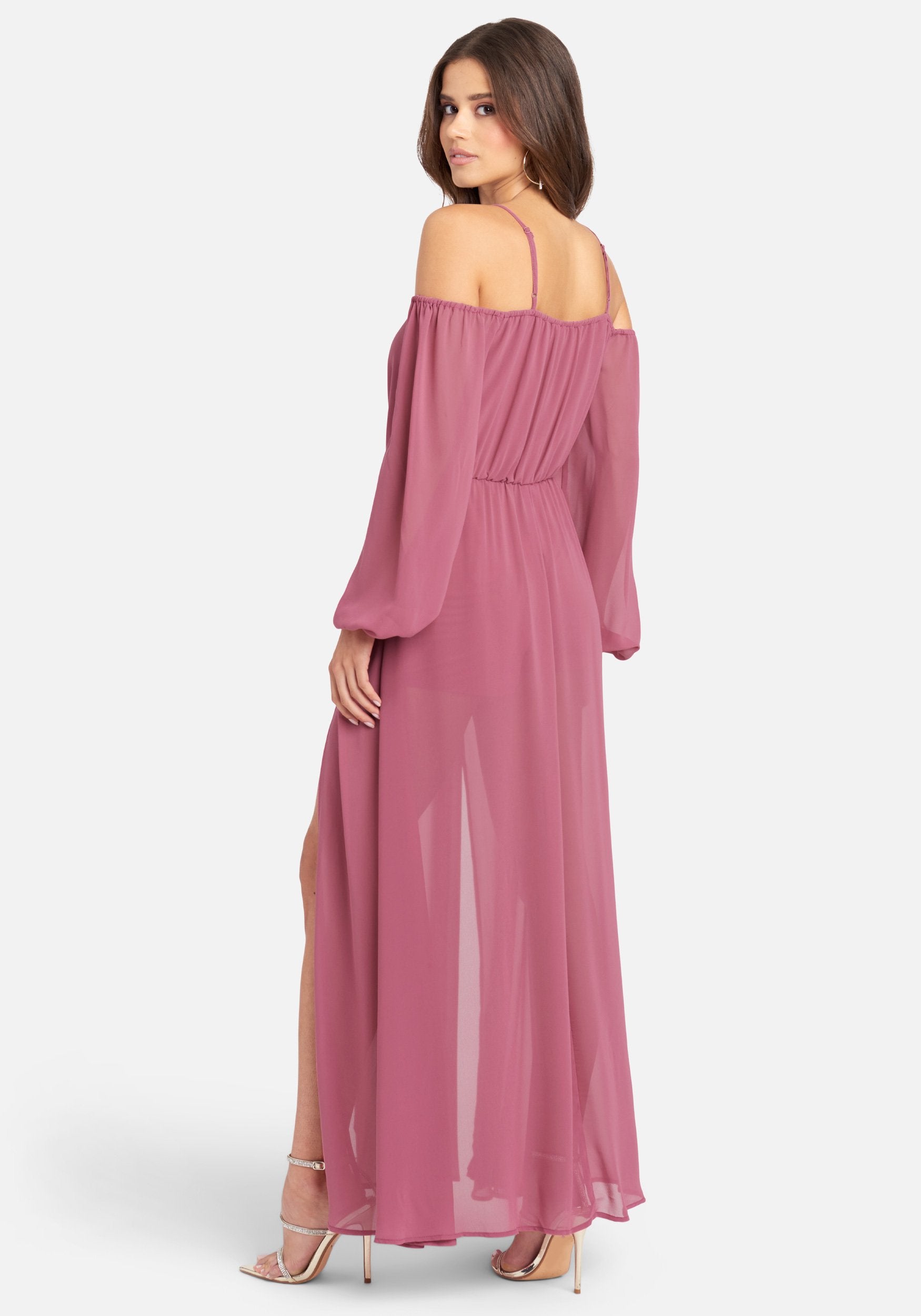 Romantic Slit Maxi Dress